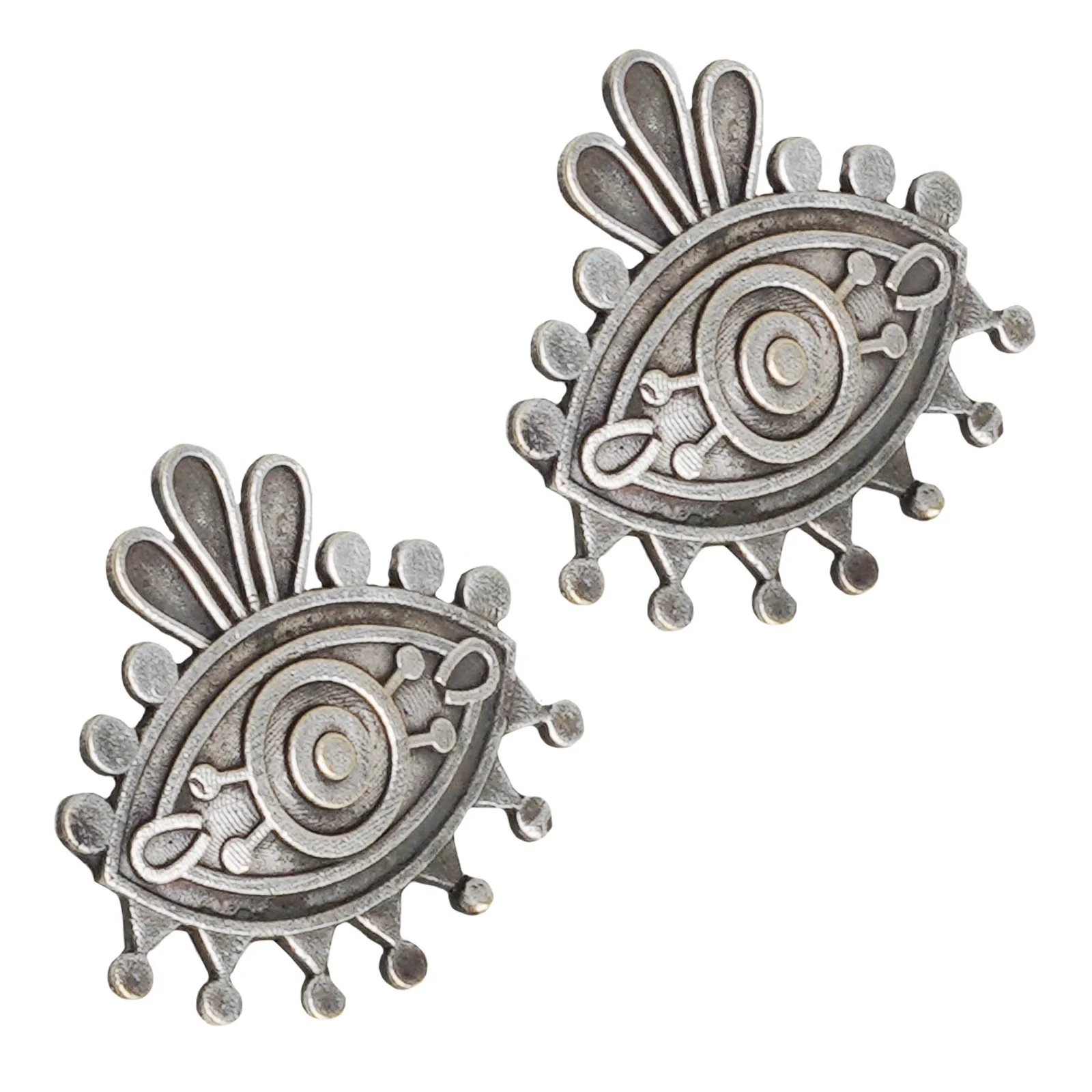 Teejh Naina Silver Oxidised Earring - Image 4
