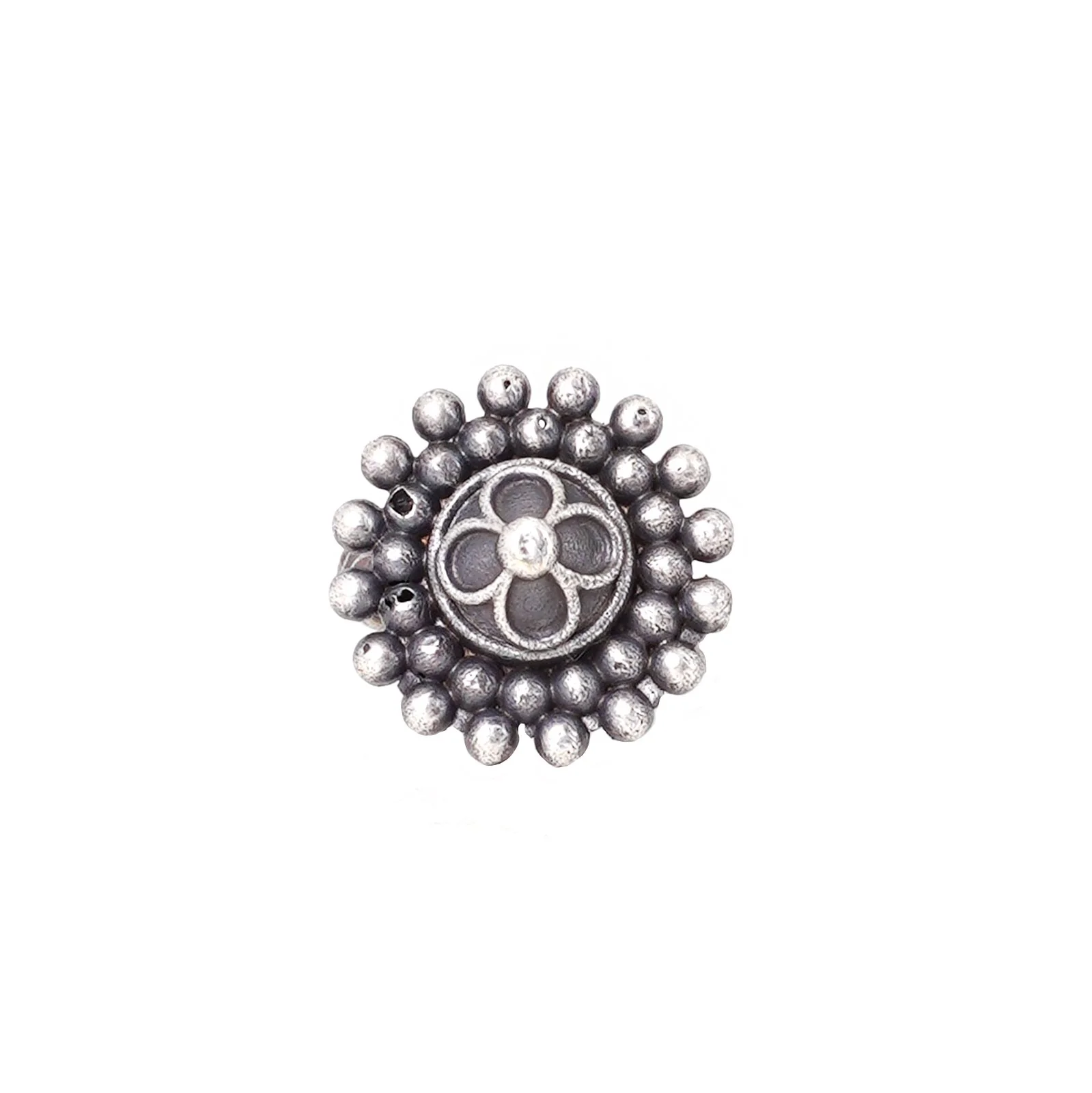 Teejh Nira Antique Silver Polish Teejh Ring - Image 3