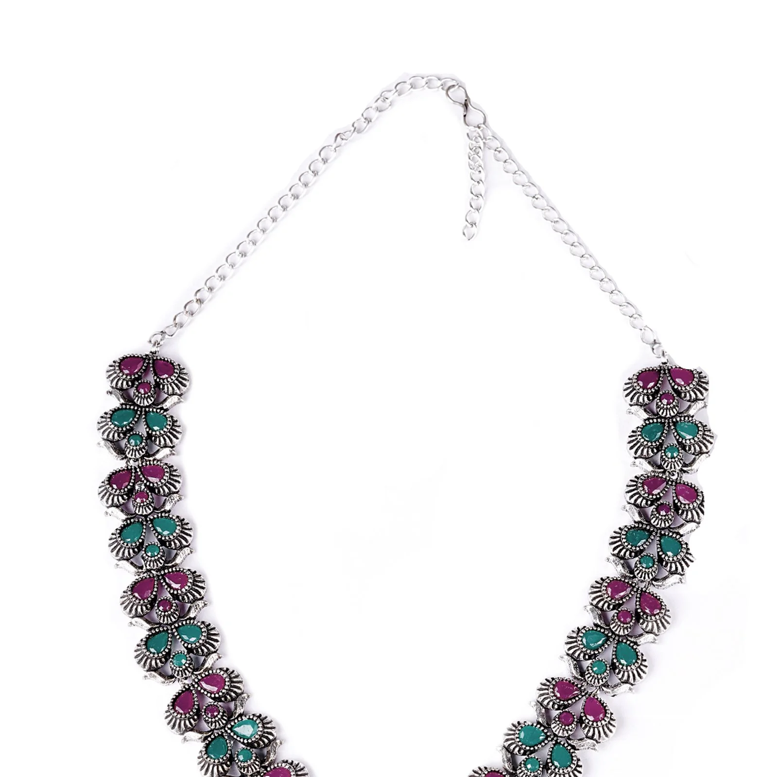 Teejh Nishka Multi Colored Necklace Set - Image 6