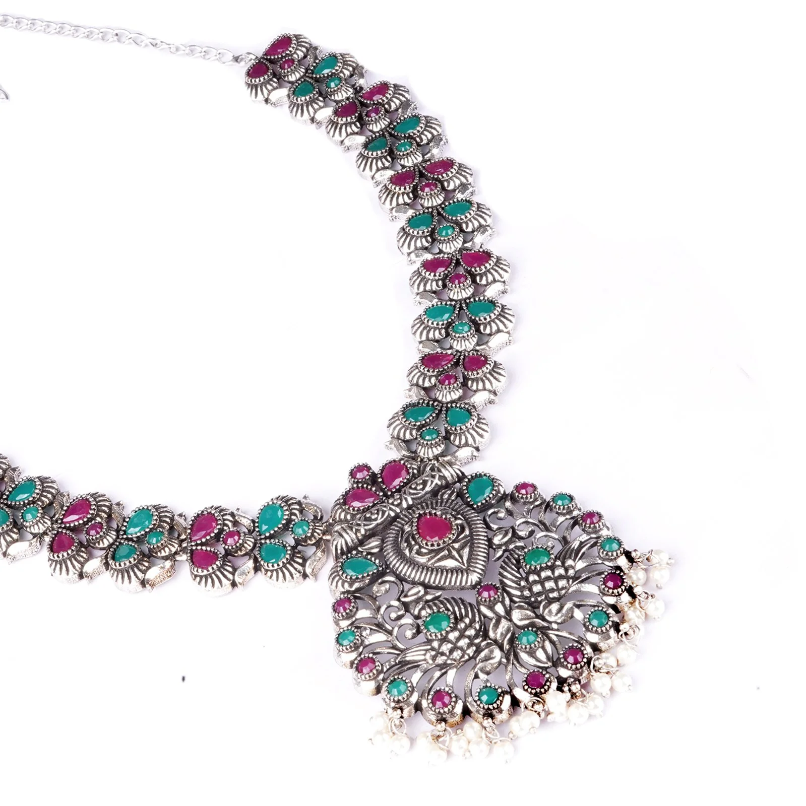 Teejh Nishka Multi Colored Necklace Set - Image 7