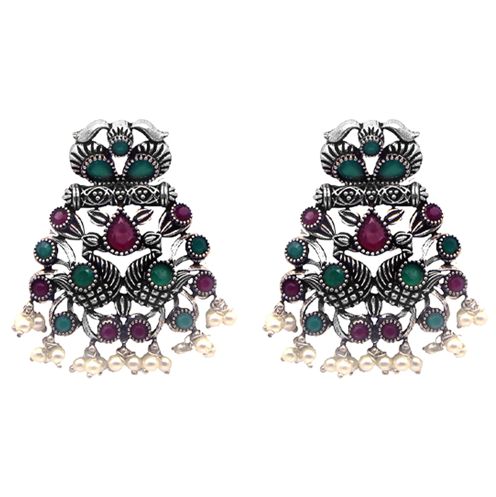 Teejh Nishka Multi Colored Necklace Set - Image 8