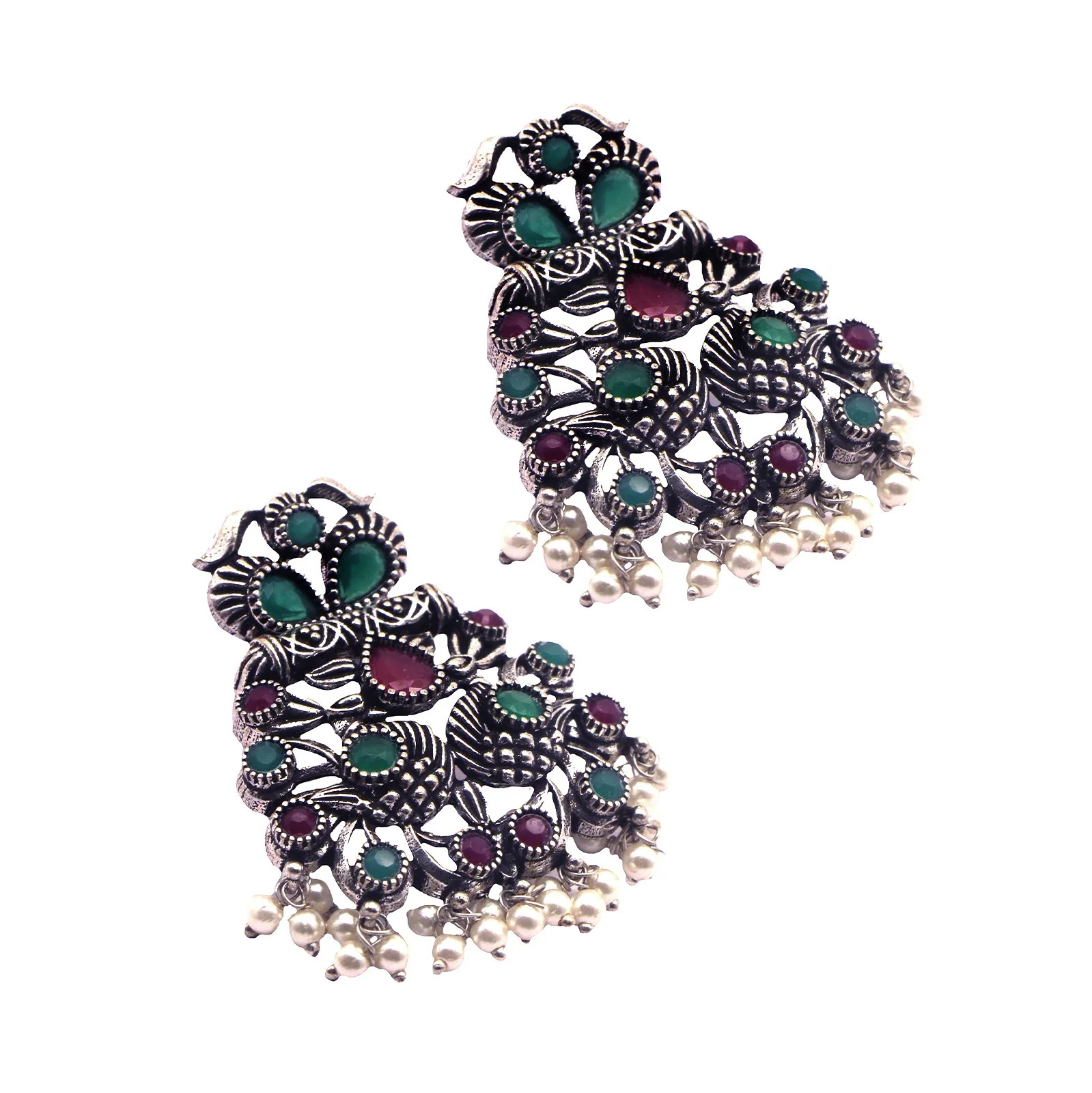 Teejh Nishka Multi Colored Necklace Set - Image 9