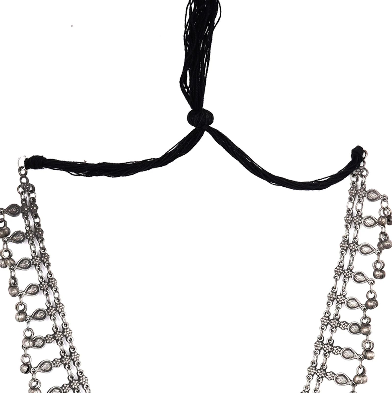 Teejh Nivriti Antique Silver Polish Long Necklace - Image 6