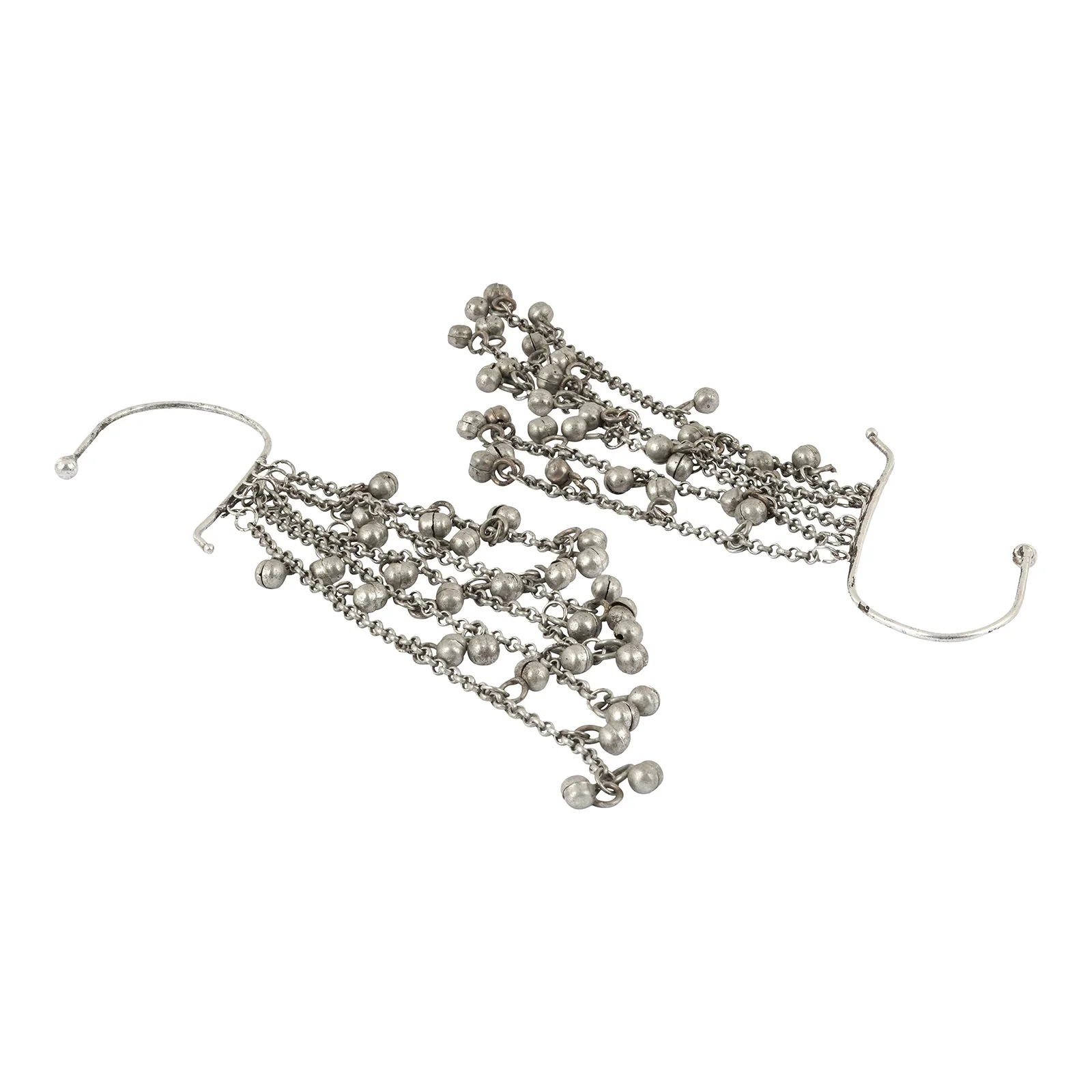 Teejh Nuriya Silver Oxidised Ghungroo Earcuff - Image 4