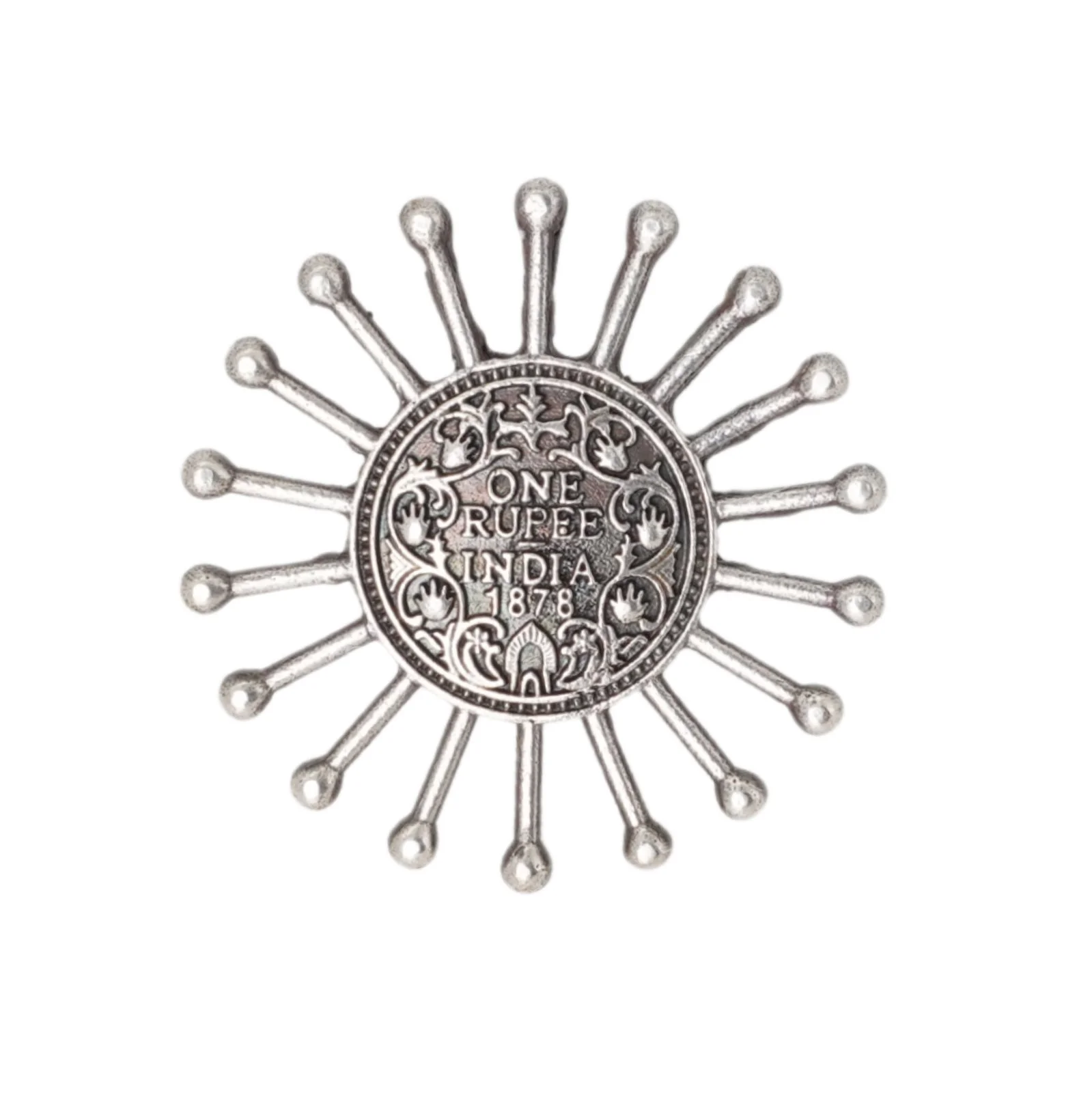 Teejh Omisha Silver Oxidised Ring - Image 3