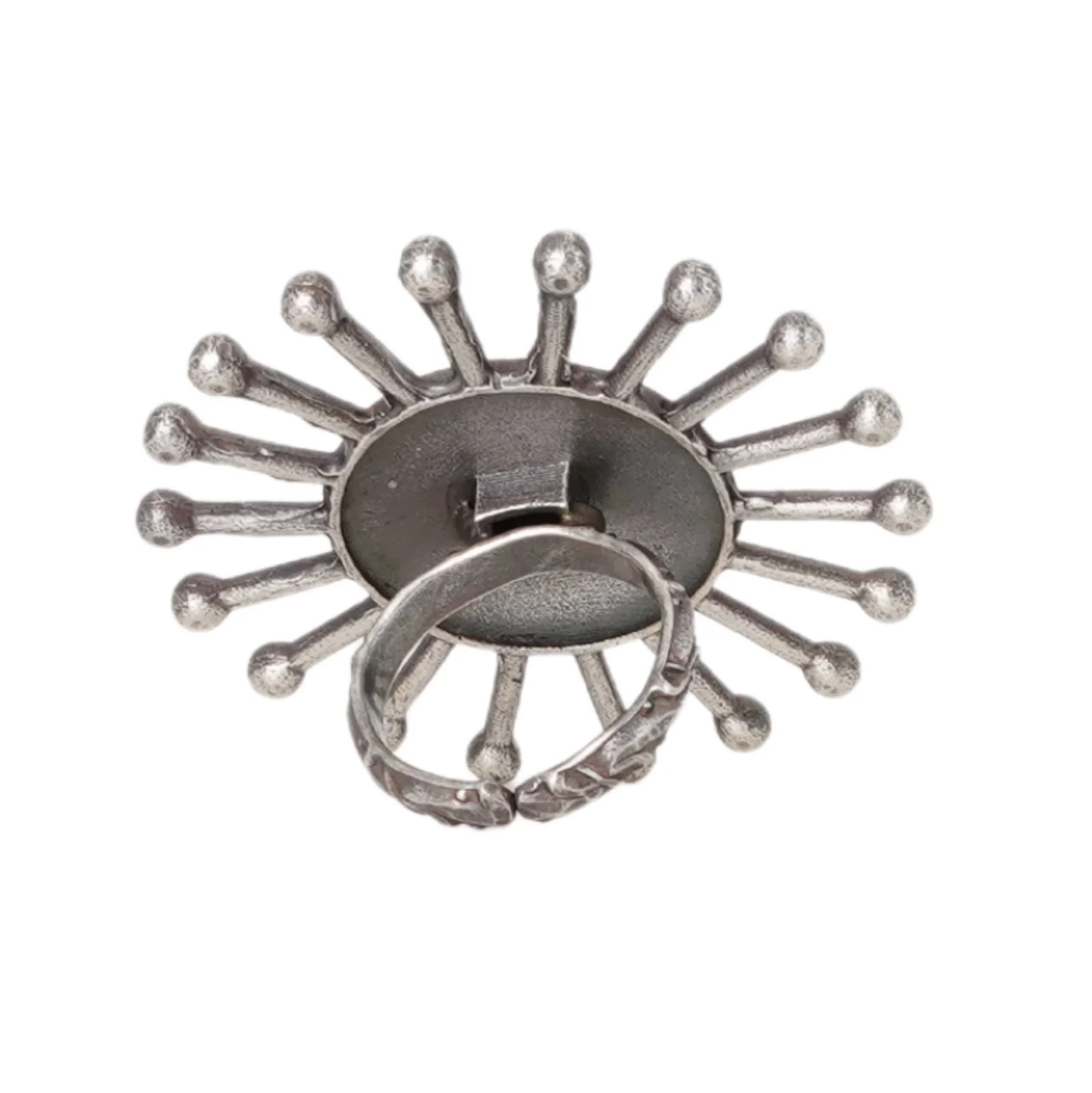 Teejh Omisha Silver Oxidised Ring - Image 5