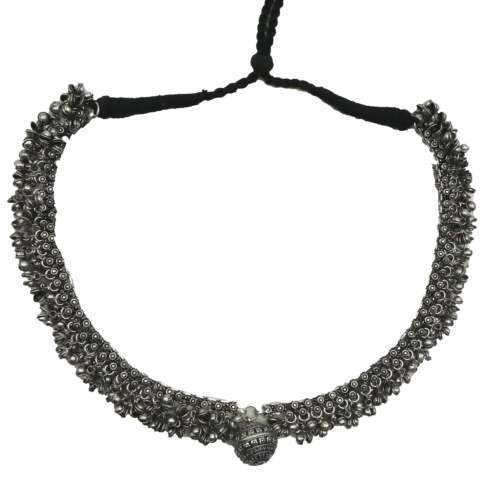 Teejh Oxidized Ghungroo Long Necklace - Image 3
