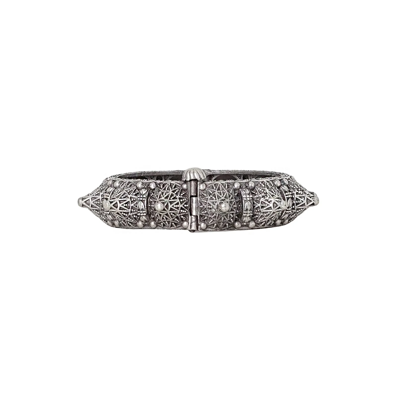 Teejh Pahal Silver Oxidised Bangle - Image 6