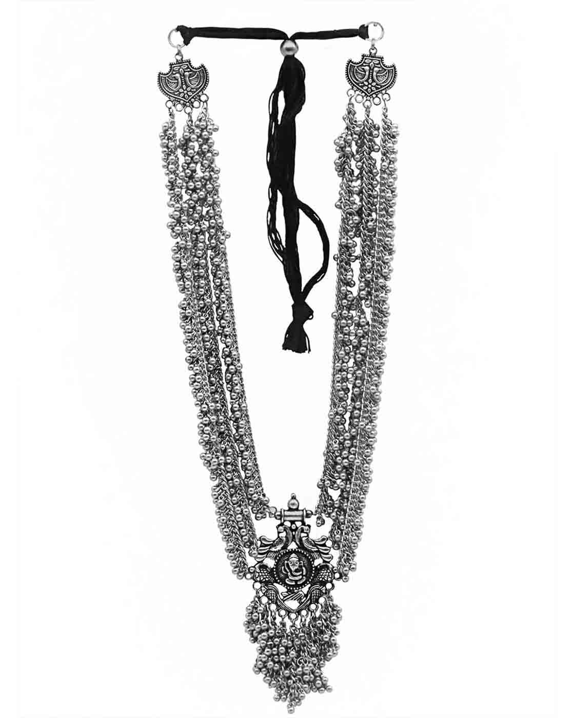 Teejh Parnavi Silver Oxidised Jewelry Gift Set - Image 2