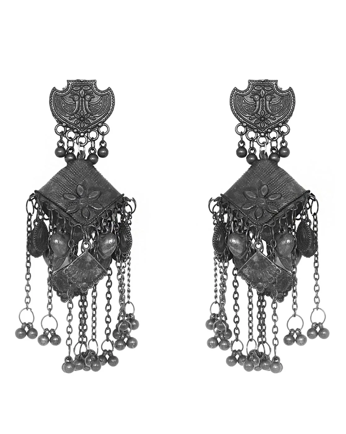Teejh Parnavi Silver Oxidised Jewelry Gift Set - Image 3