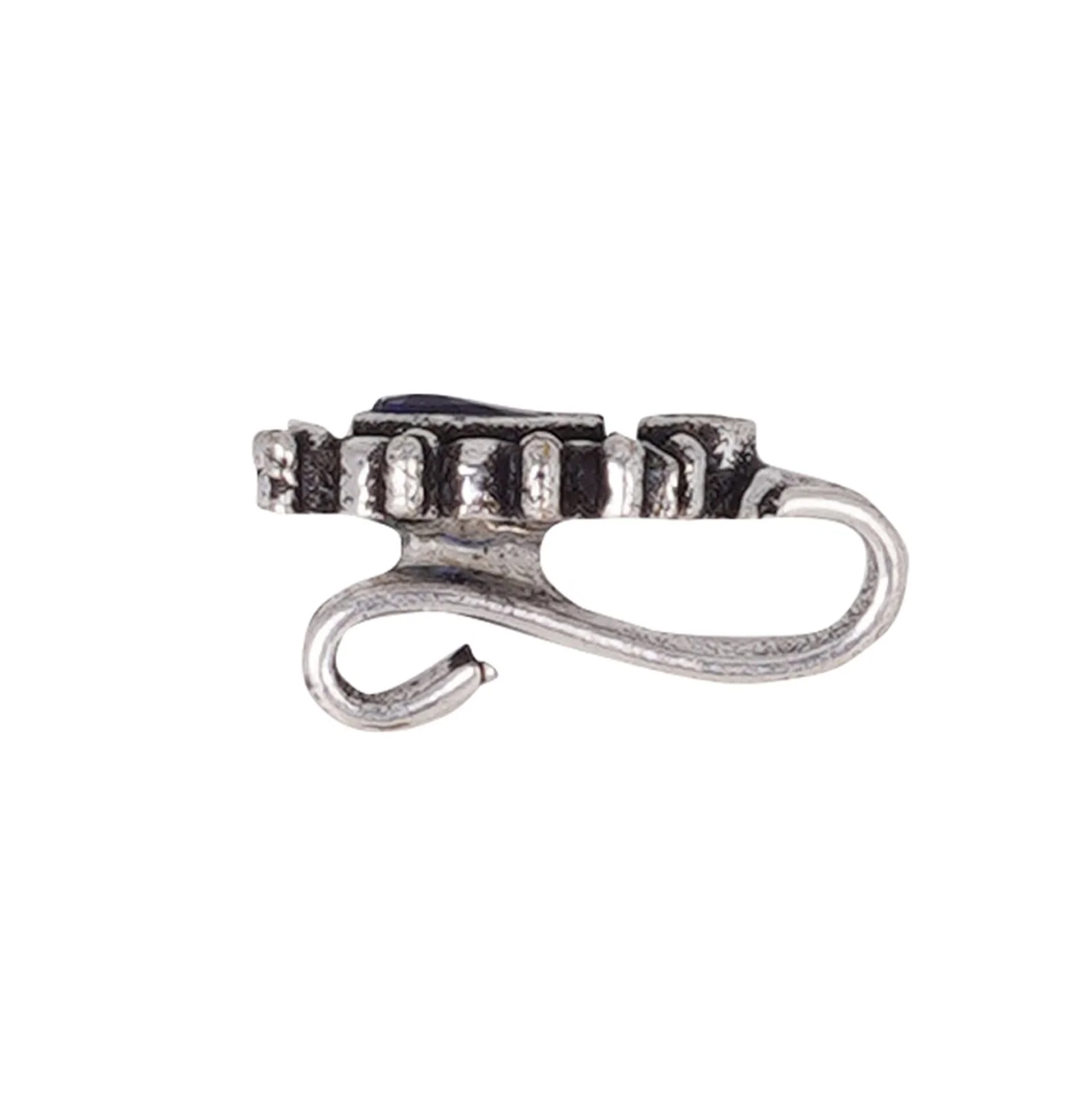 Teejh Parthavi Blue Stone Nose Pin - Image 5