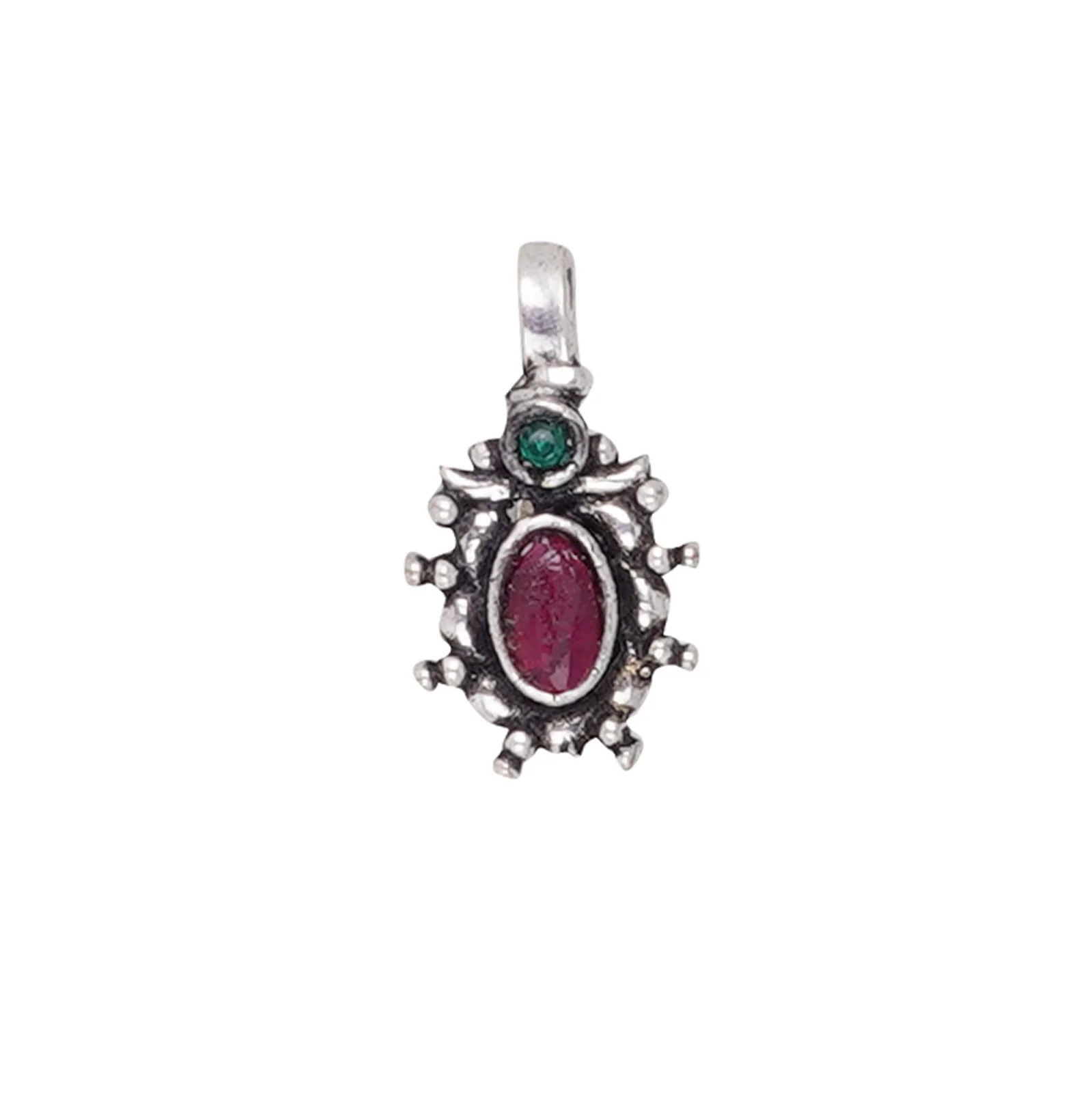 Teejh Parthavi Multicolored Stone Nose Pin - Image 3