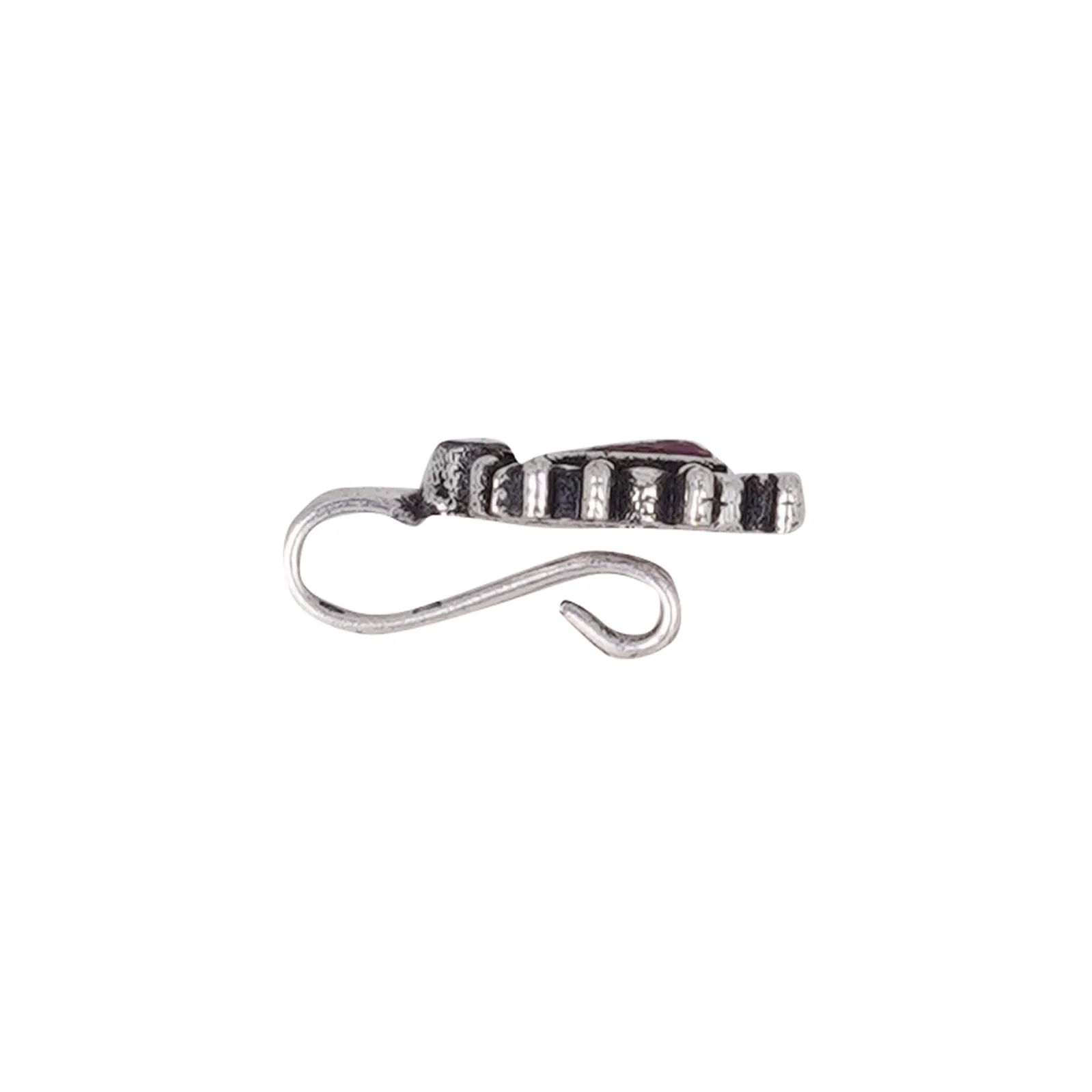Teejh Parthavi Multicolored Stone Nose Pin - Image 5