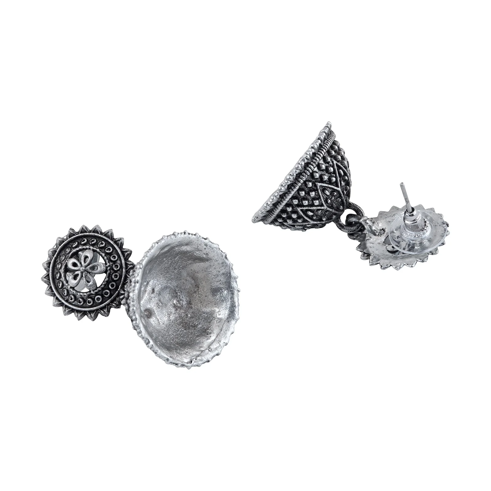 Teejh Pekham Silver Oxidised Earrings - Image 4
