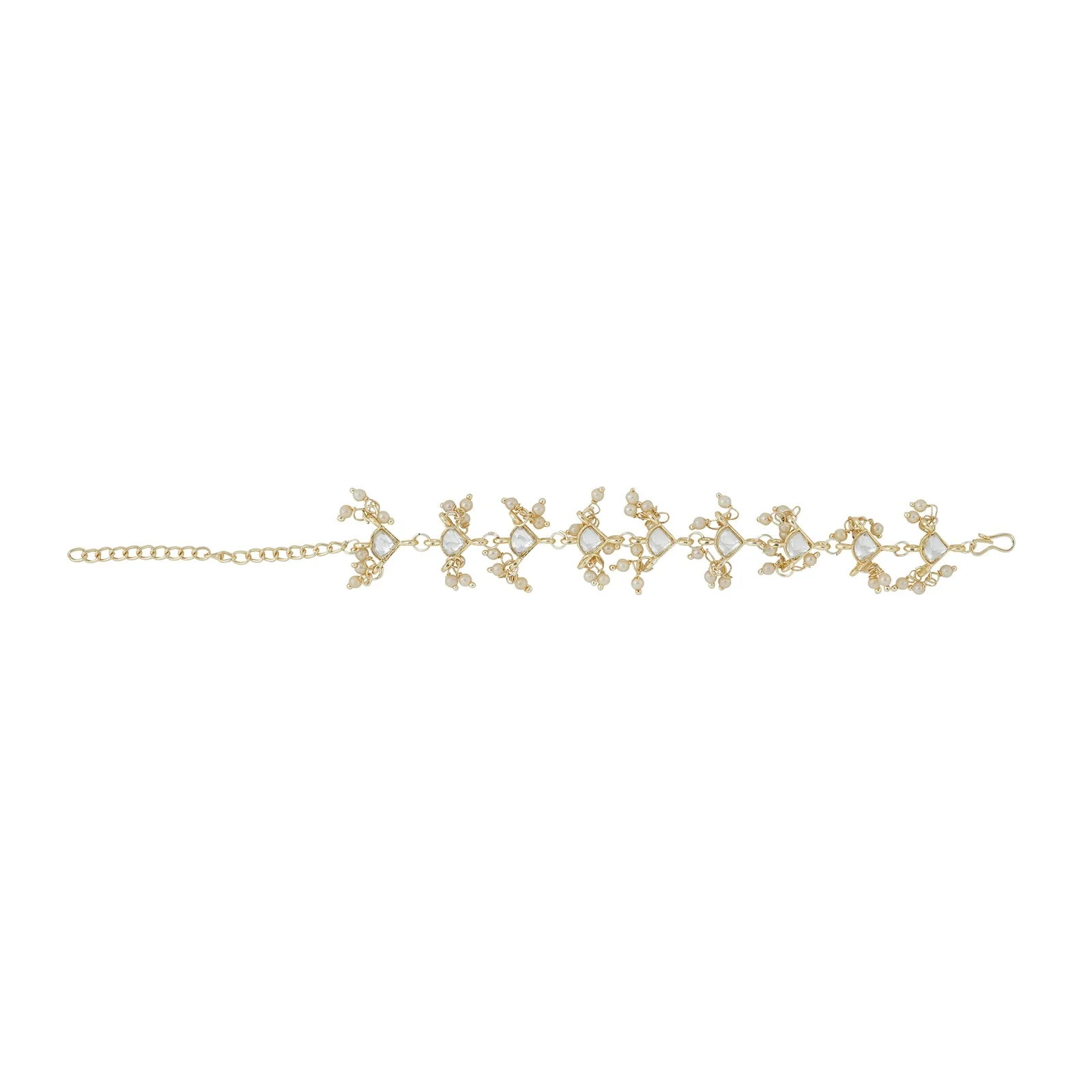 Teejh Prishika Pearl and Polki Bracelet - Image 3