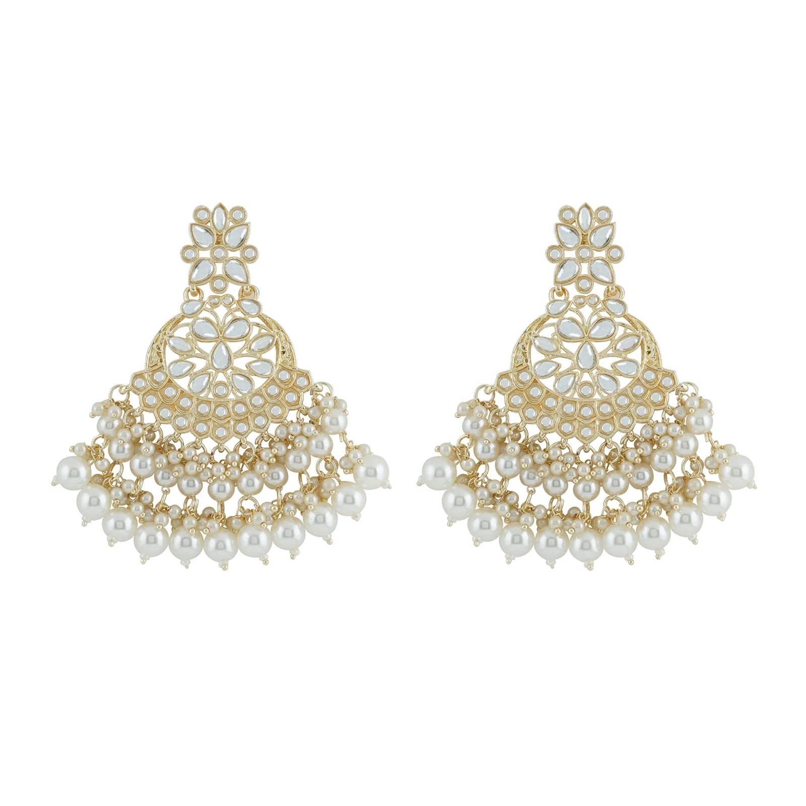 Teejh Priyal Pearl and Polki Earring - Image 3