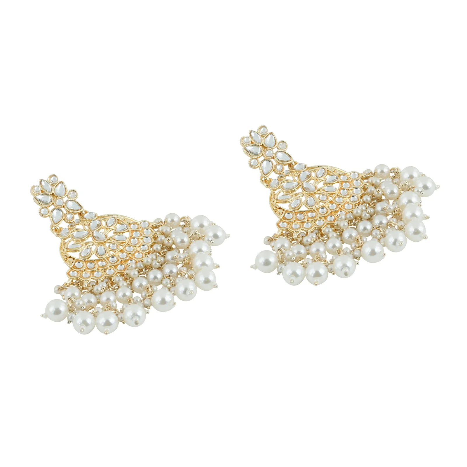 Teejh Priyal Pearl and Polki Earring - Image 4