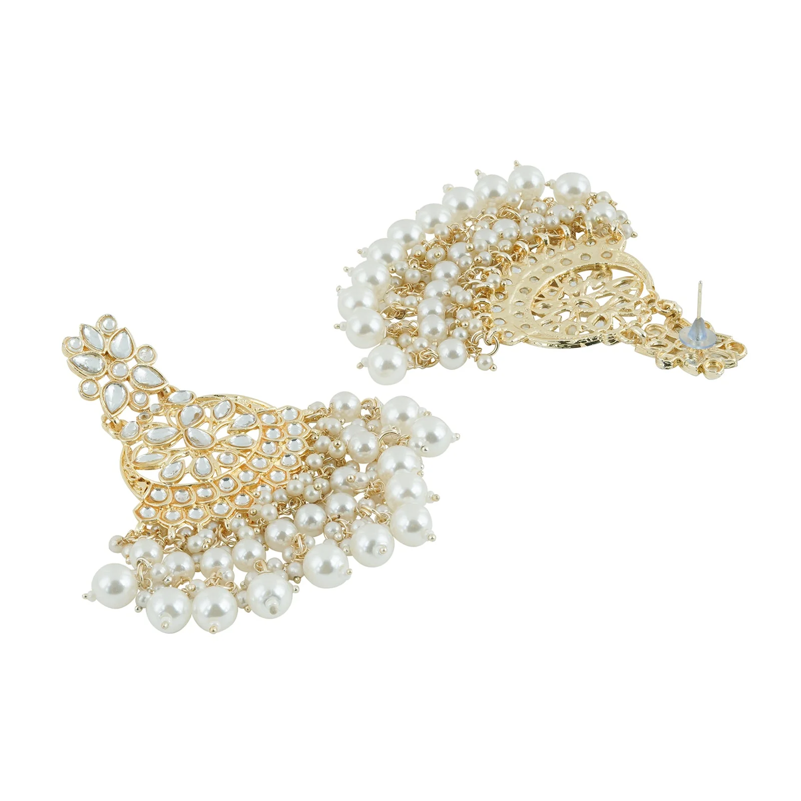Teejh Priyal Pearl and Polki Earring - Image 5