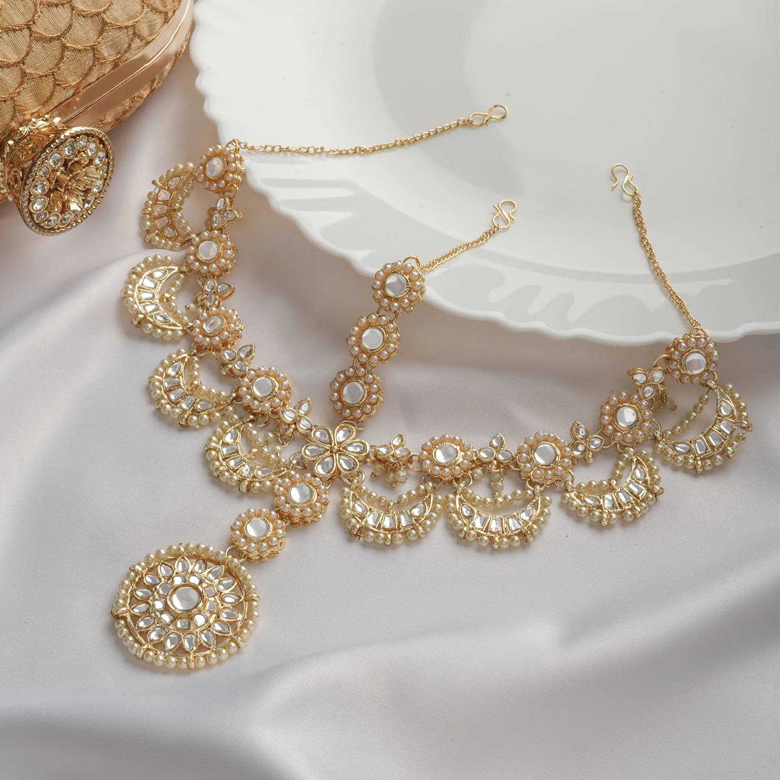 Teejh Purnimaa Pearl and Polki Matha Patti - Image 2