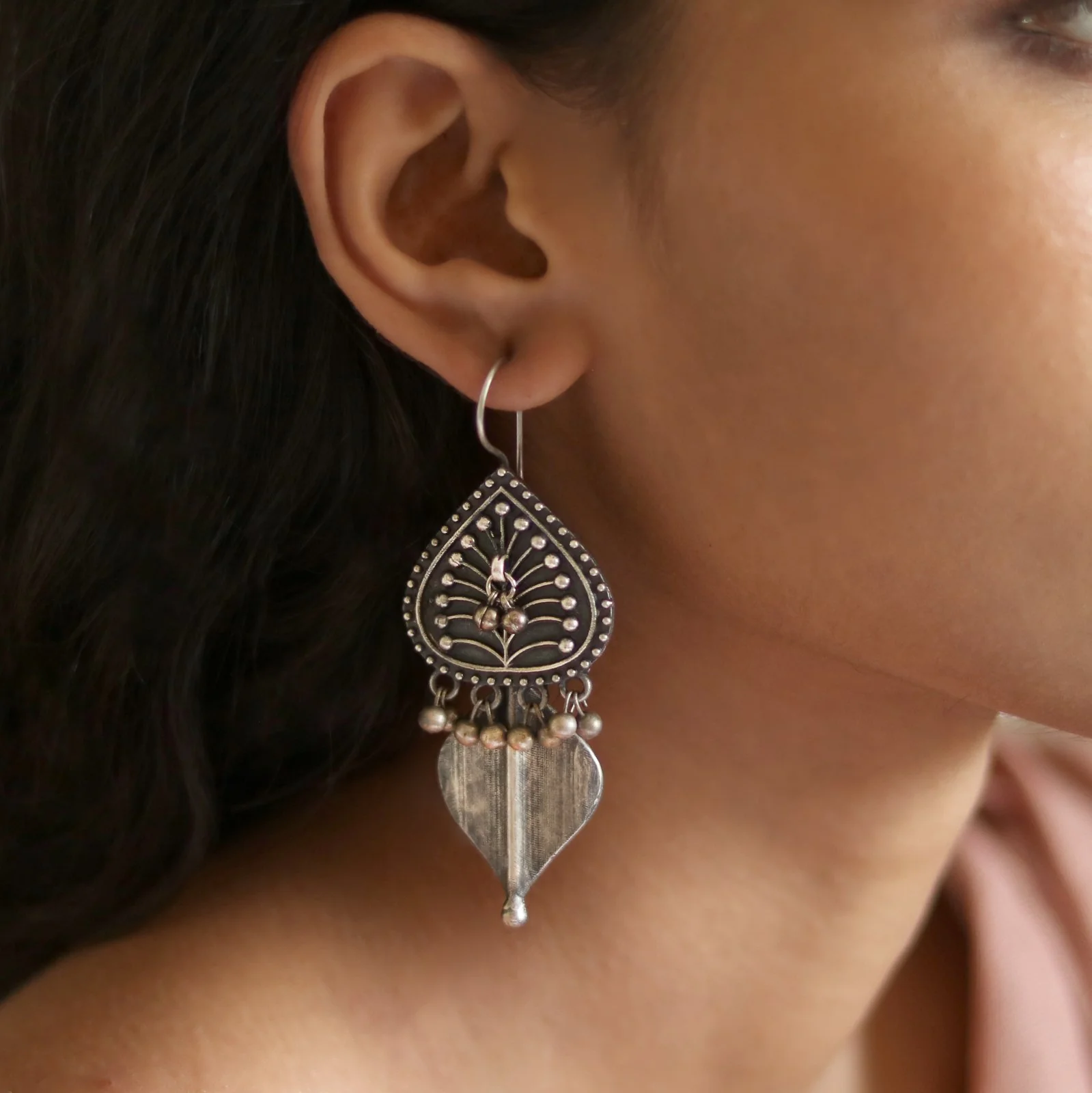 Teejh Rabhya Silver Oxidised Earrings - Image 2