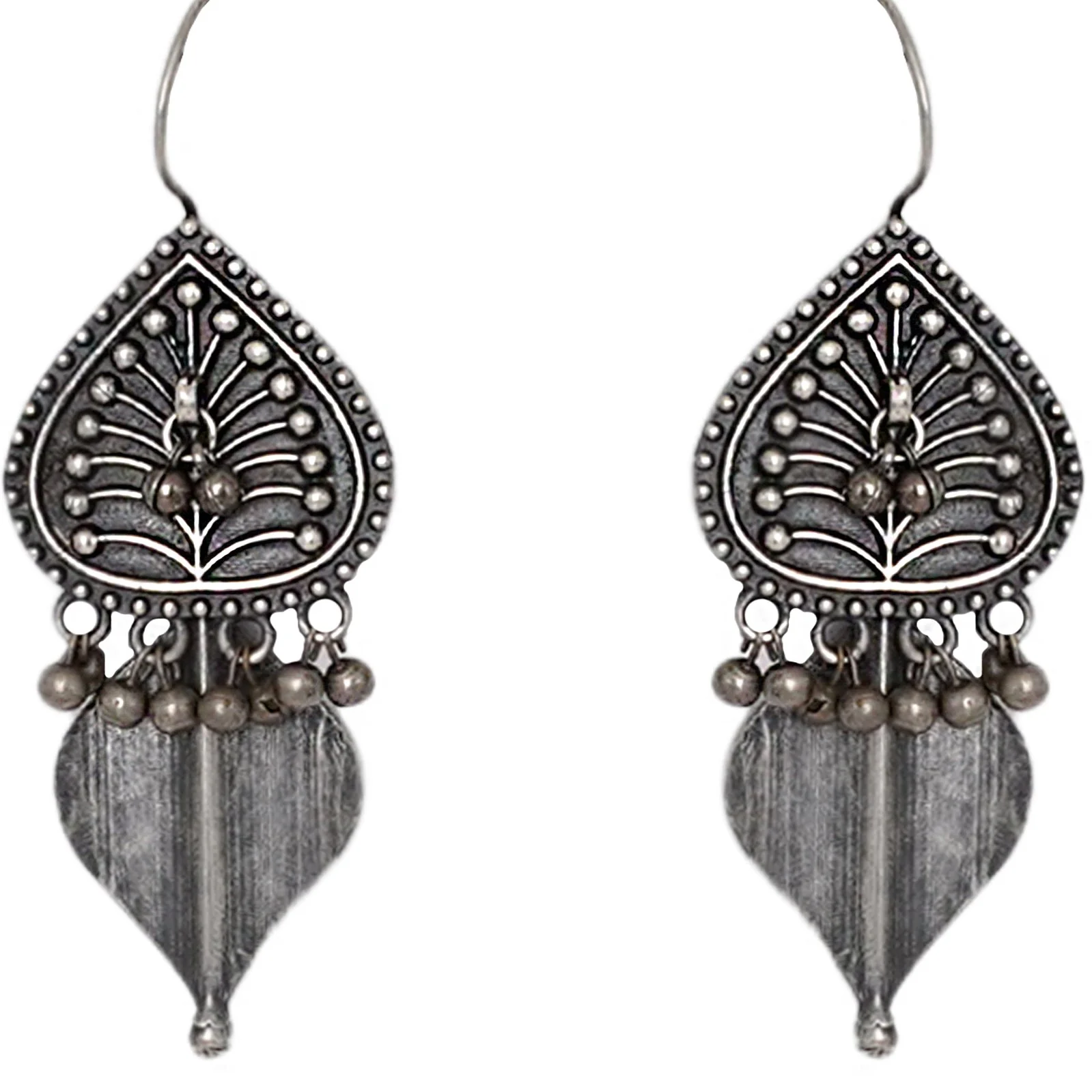 Teejh Rabhya Silver Oxidised Earrings - Image 3