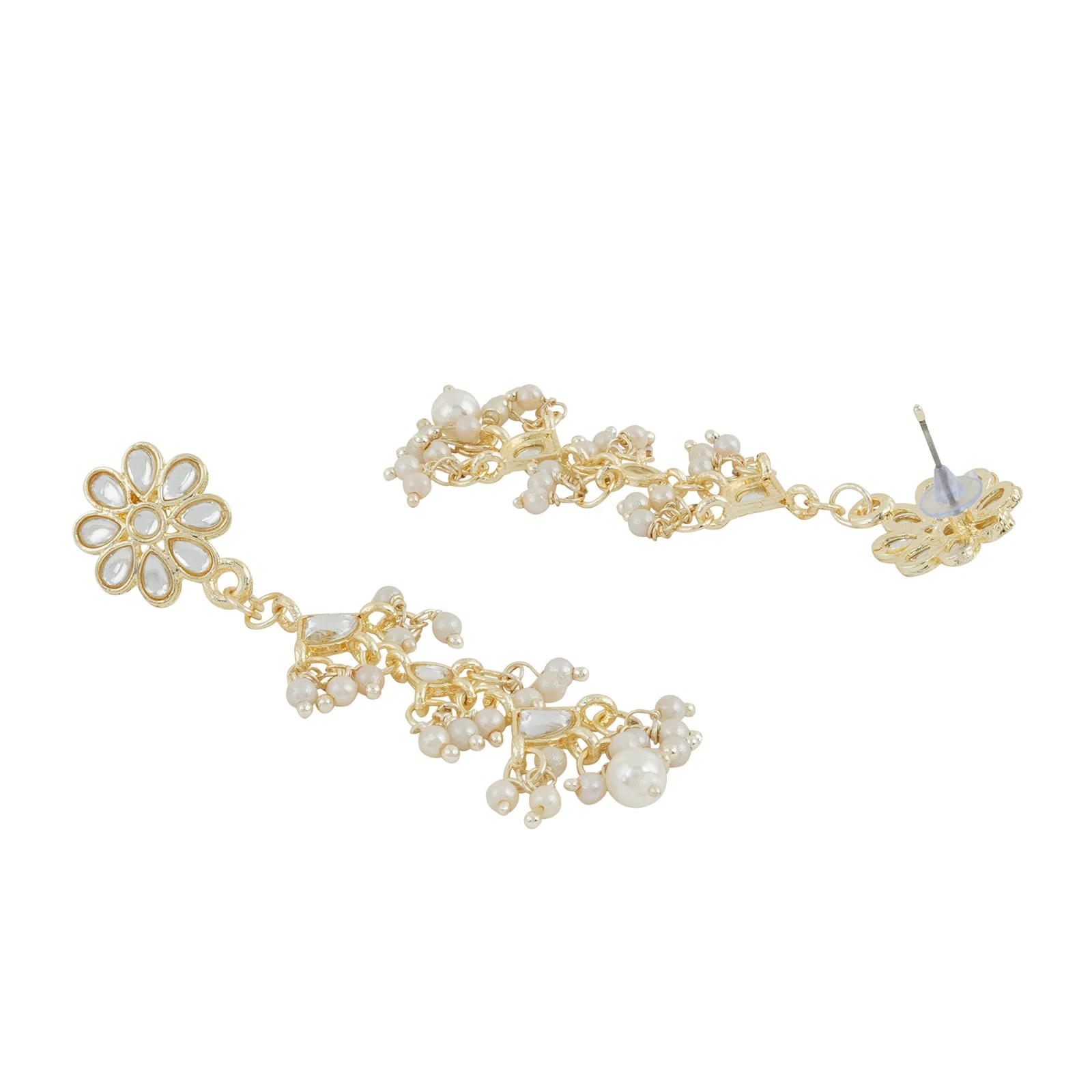 Teejh Radhika Pearl and Polki Earring - Image 5