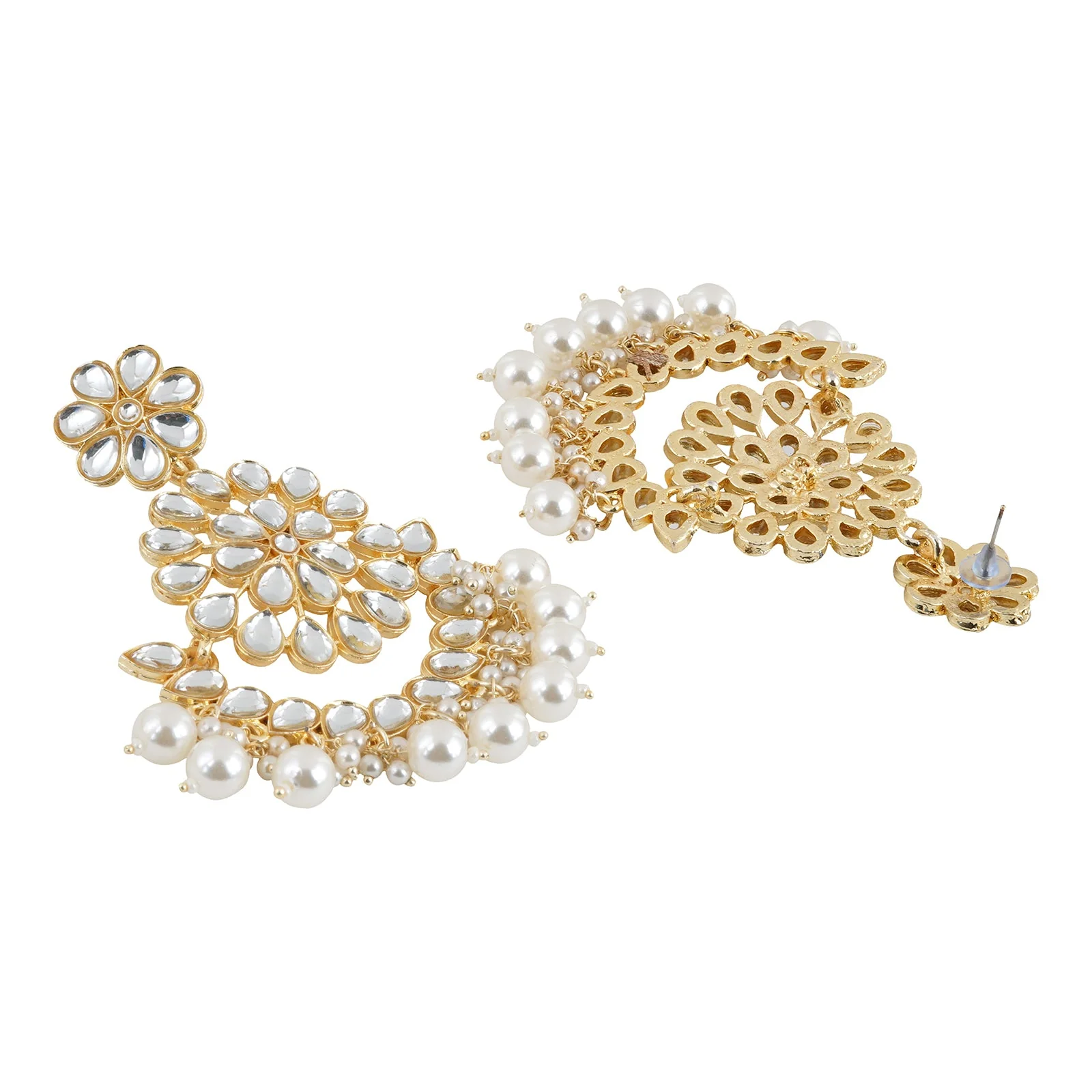 Teejh Raima Pearl and Polki Earring - Image 5