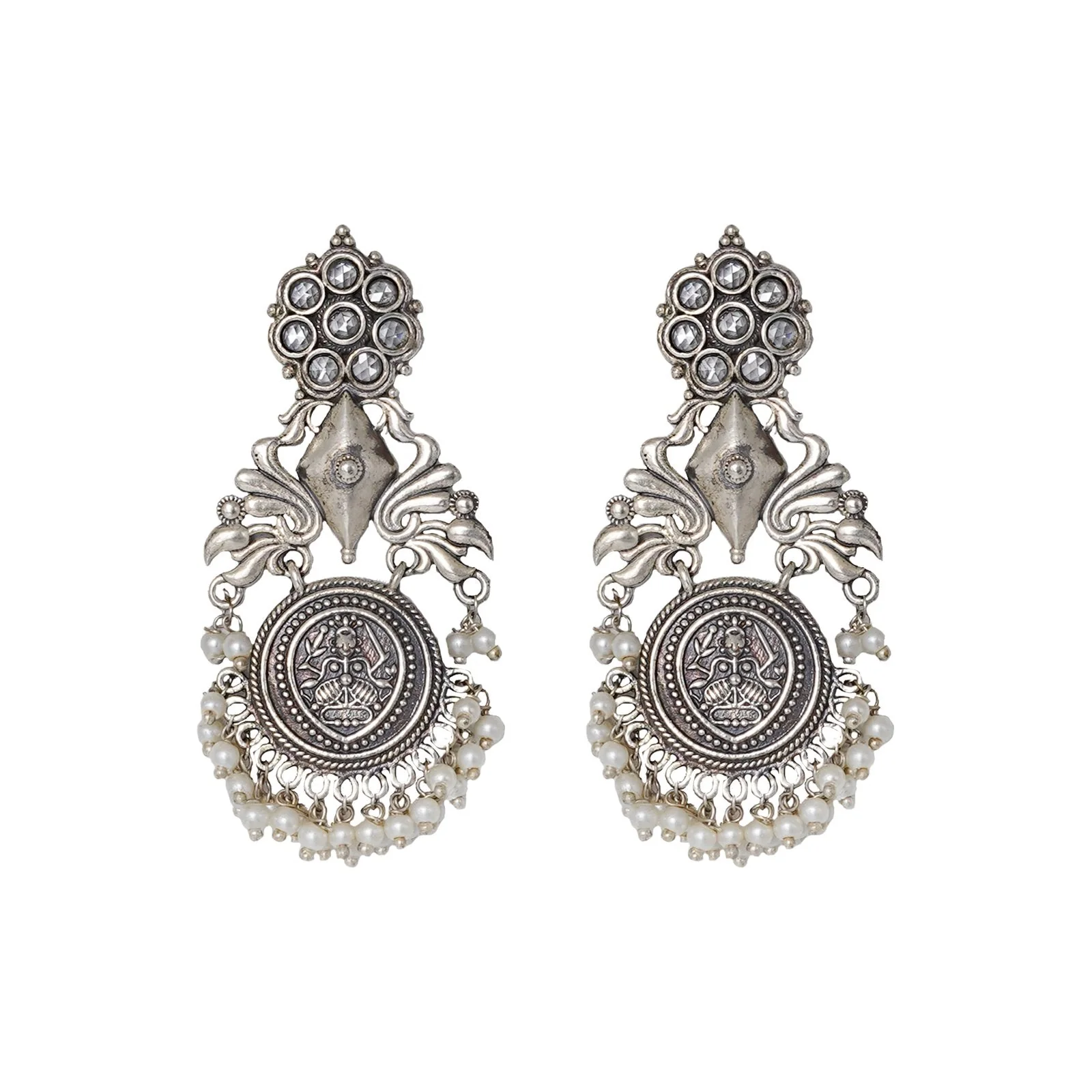 Teejh Rekha Silver Oxidised Jewelry Set - Image 5