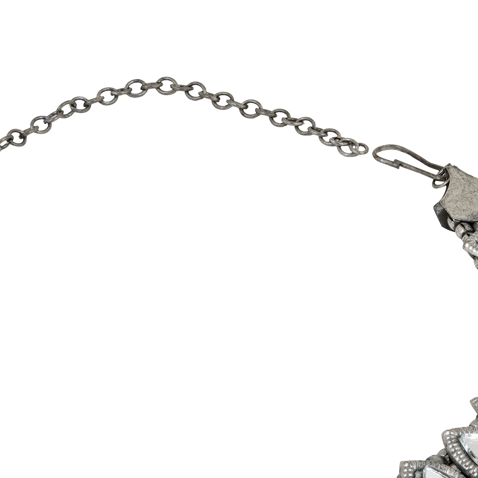 Teejh Riddhima Silver Oxidised Necklace Set - Image 5