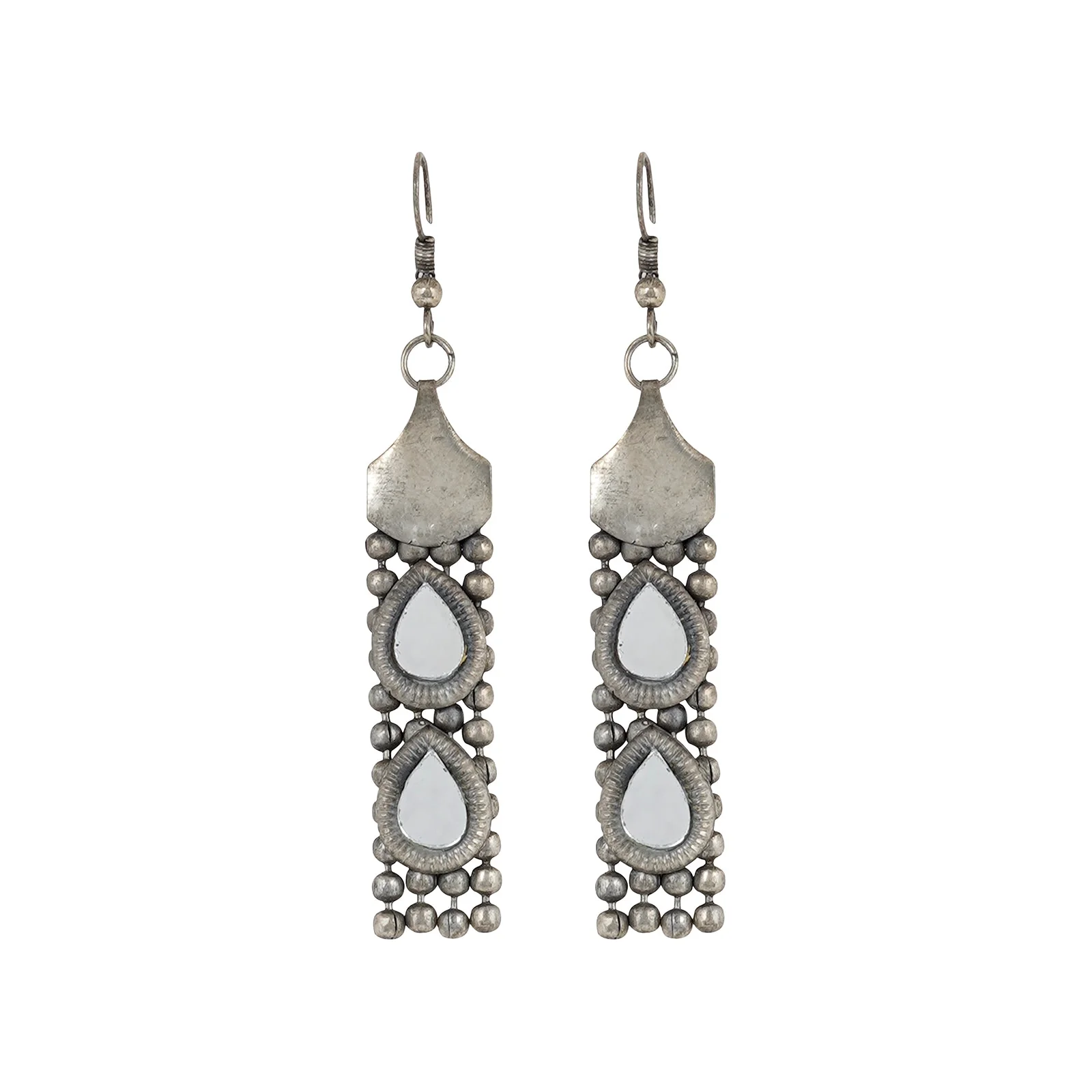 Teejh Riddhima Silver Oxidised Necklace Set - Image 6