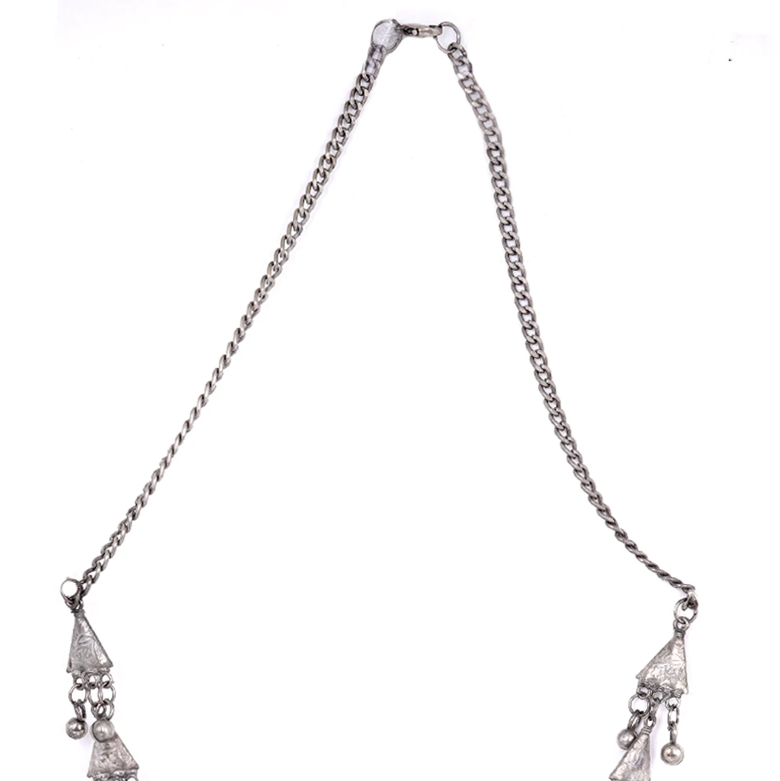 Teejh Rihana Ethnic Silver Oxidised Necklace Set - Image 8