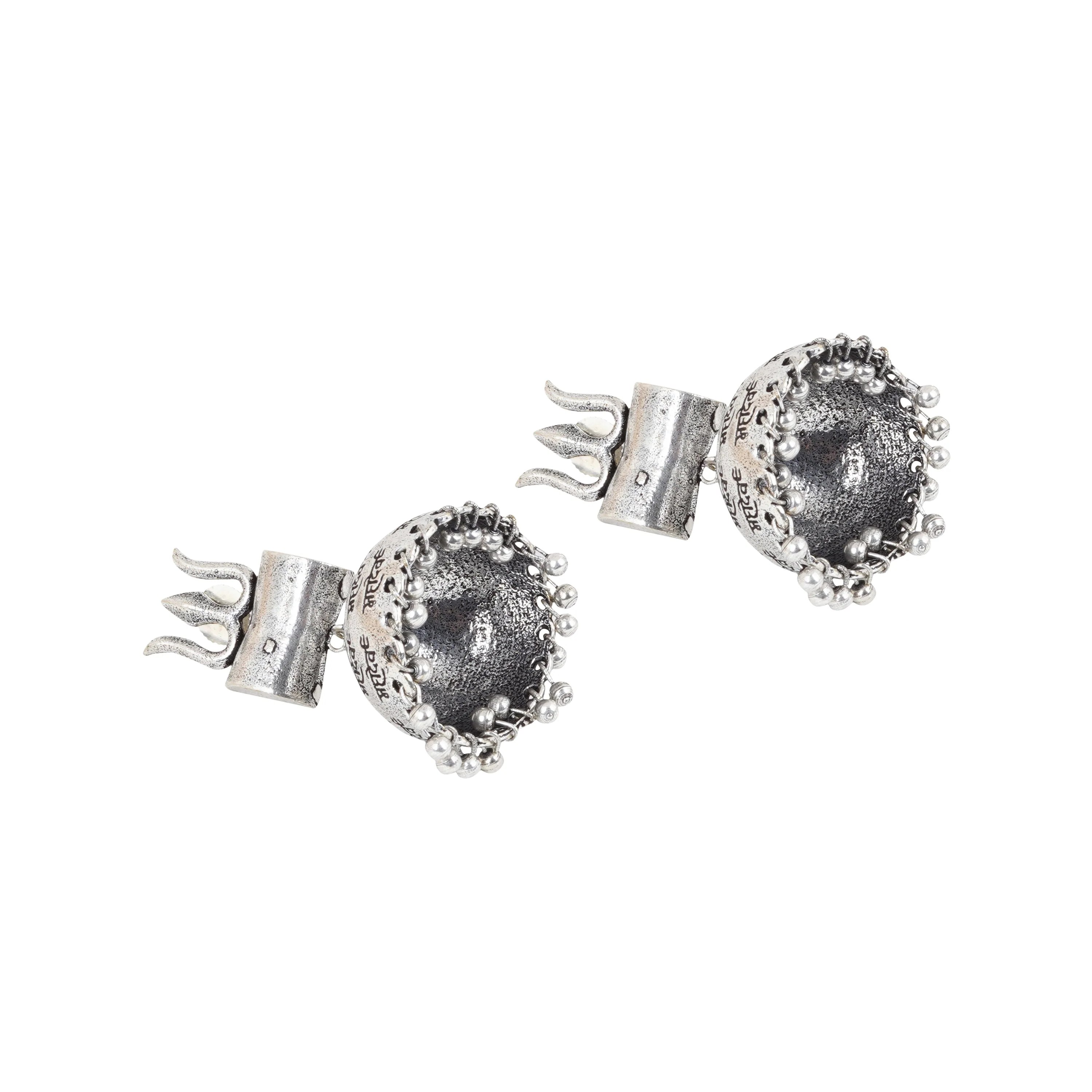 Teejh Riyad Silver Oxidised Earring - Image 4