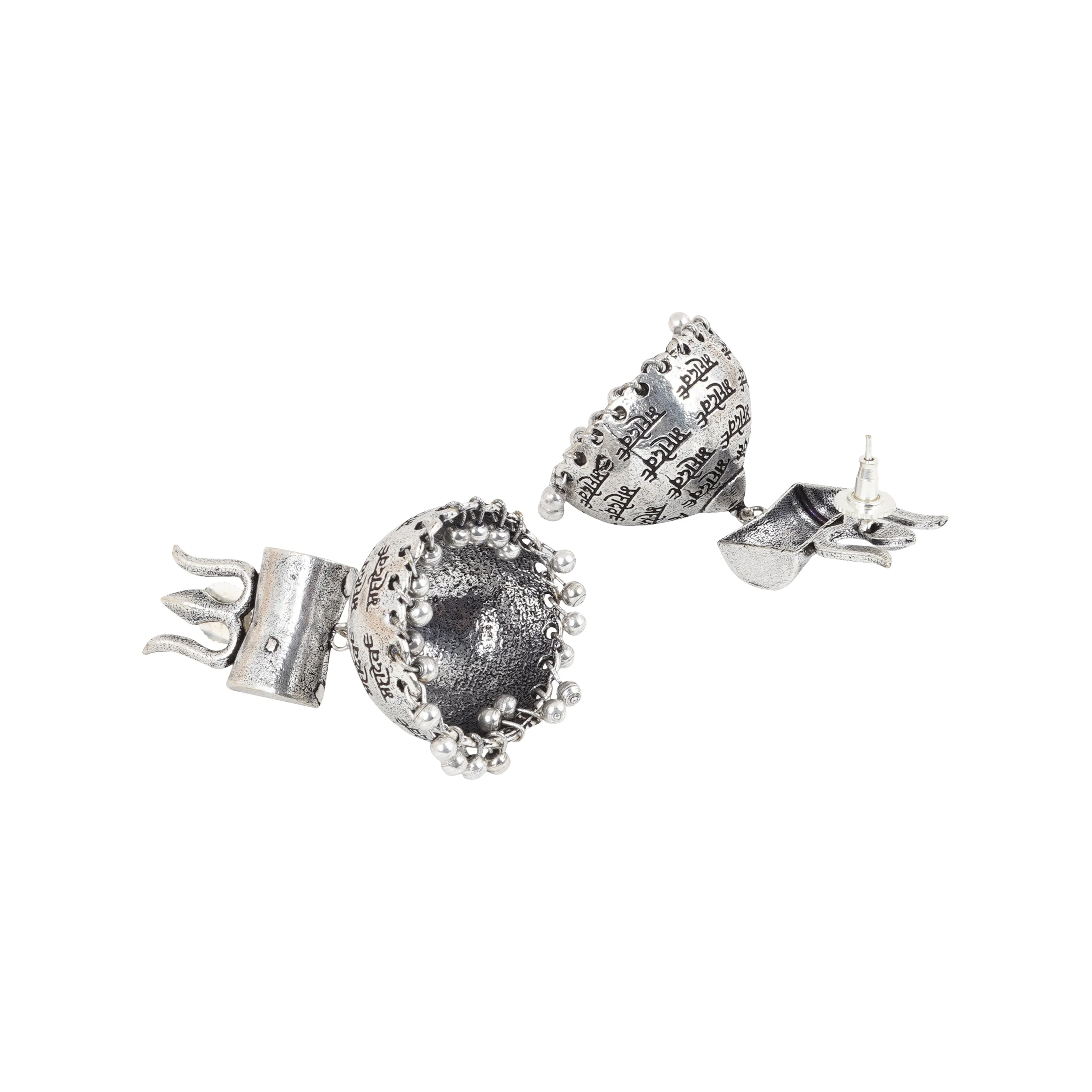 Teejh Riyad Silver Oxidised Earring - Image 5