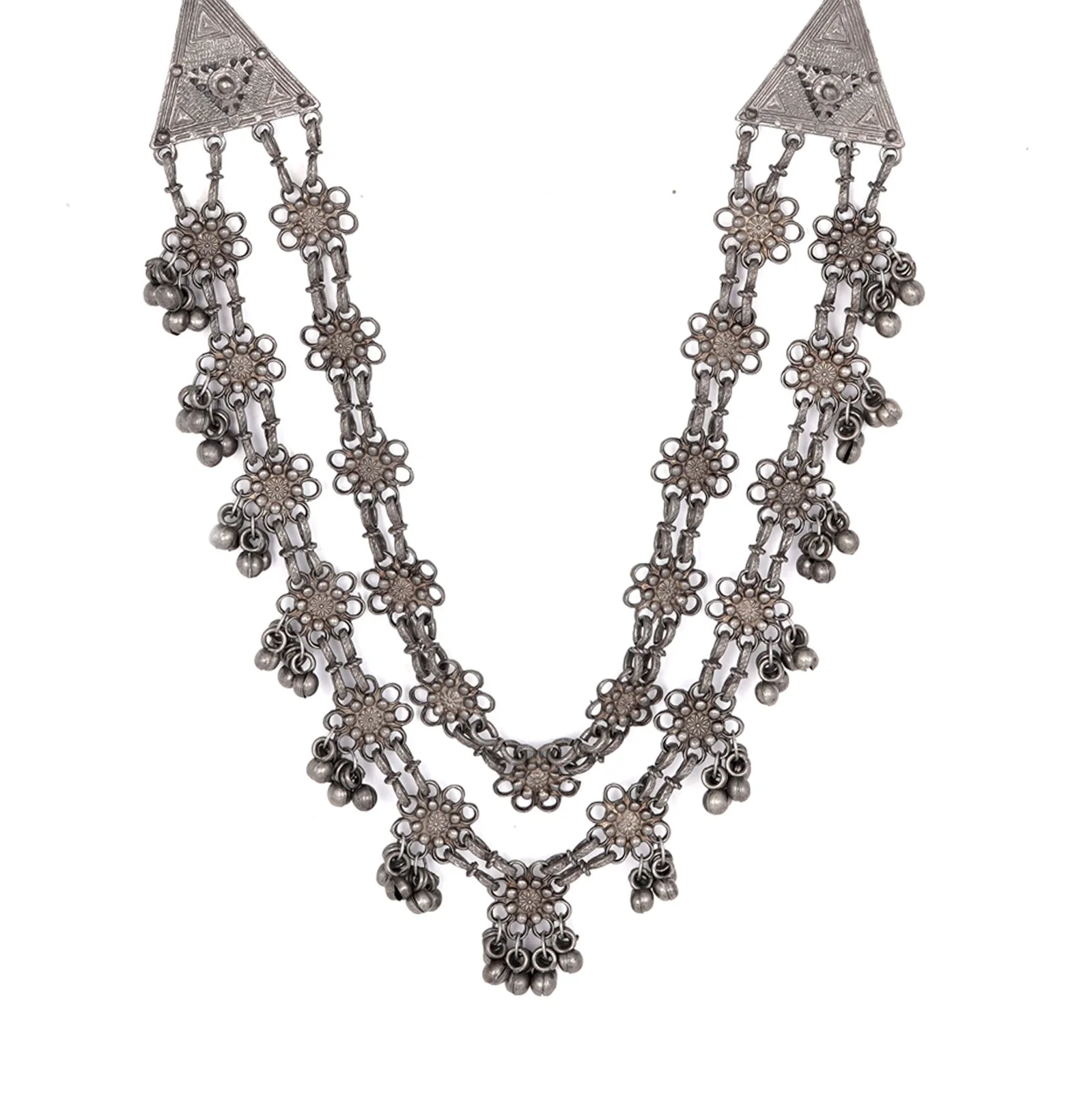 Teejh Rua Antique Silver Polish Long Necklace - Image 4