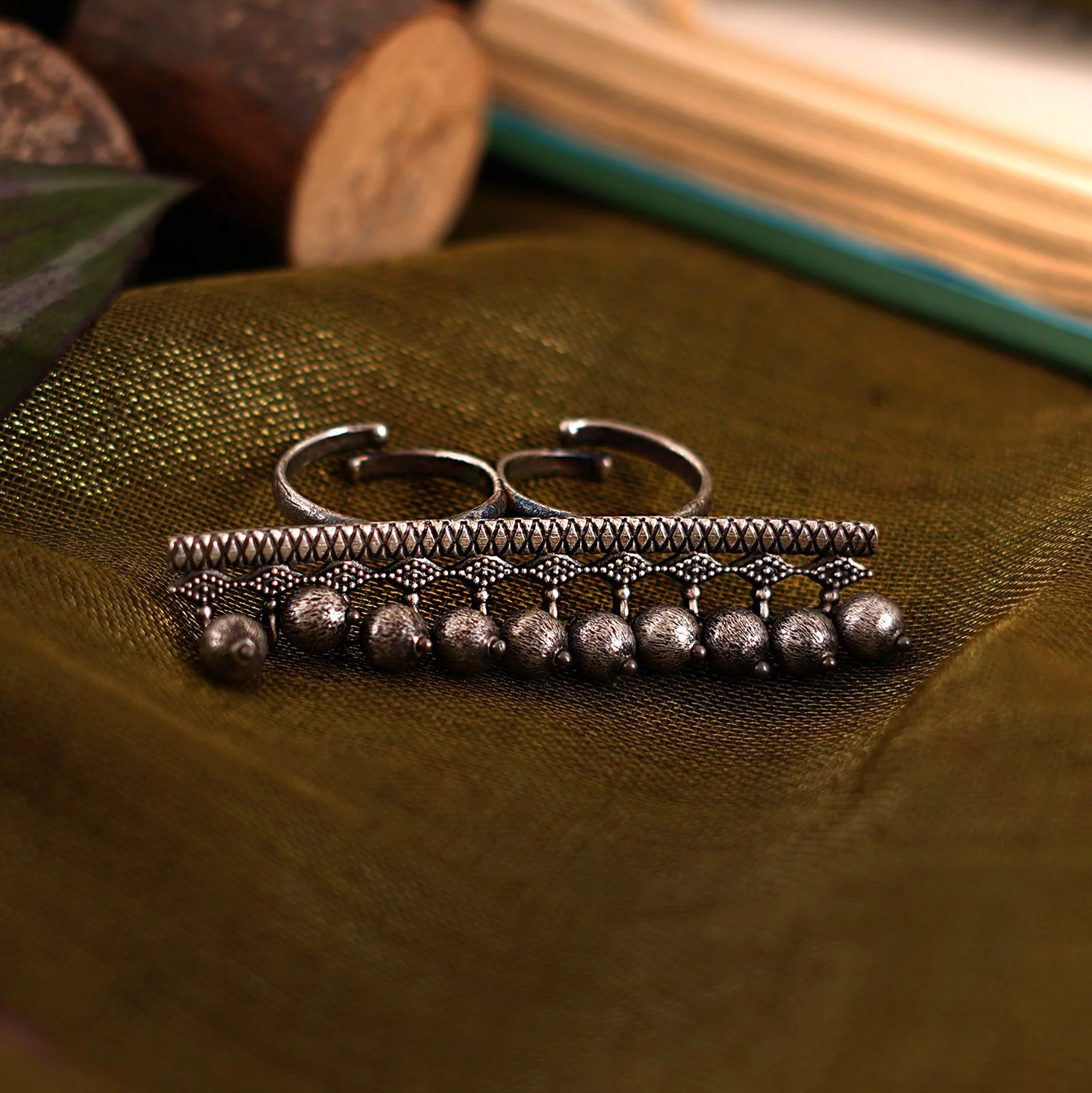 Teejh Rua Antique Silver Polish Teejh Ring
