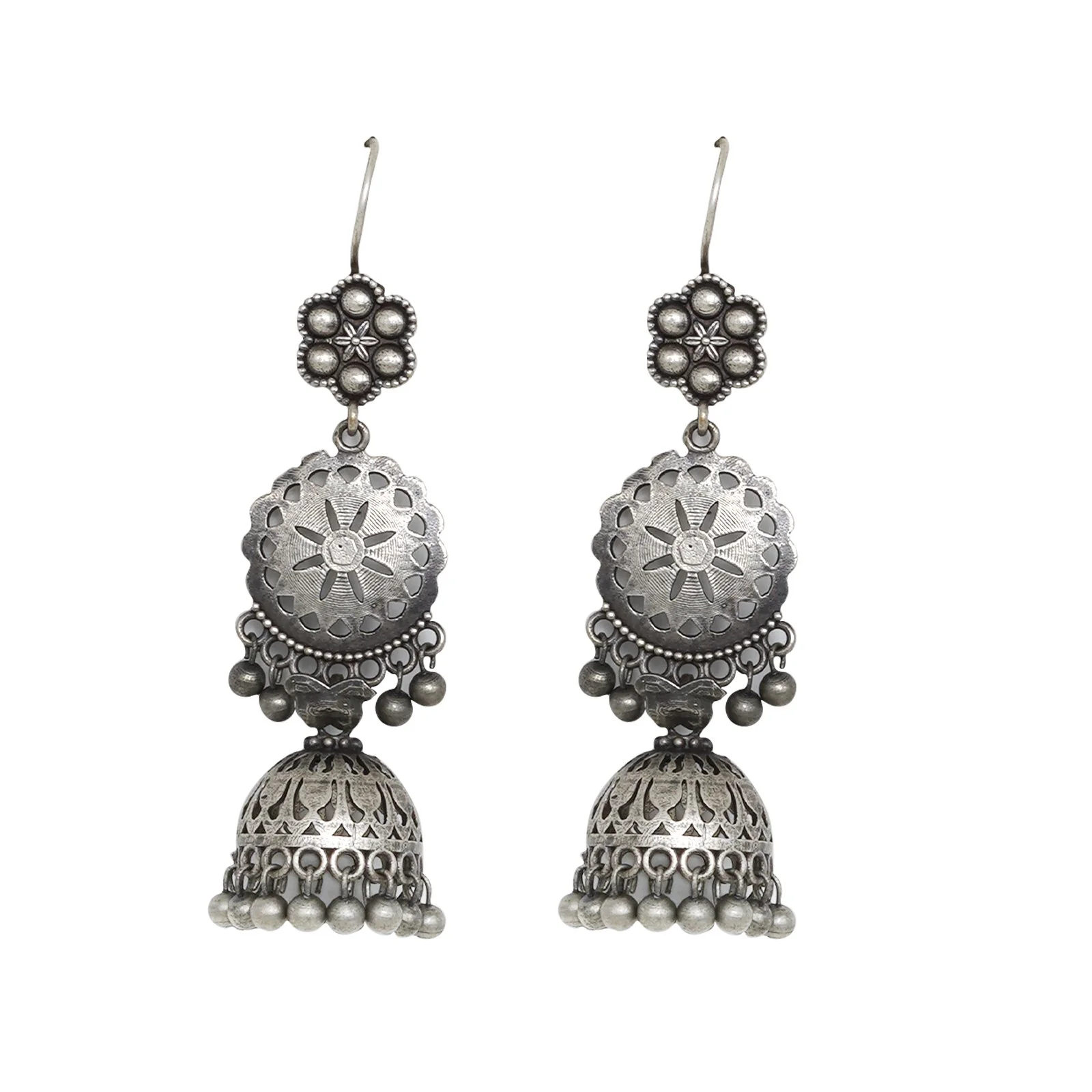 Teejh Ryka Silver Oxidised Jewelry Gift Set - Image 4