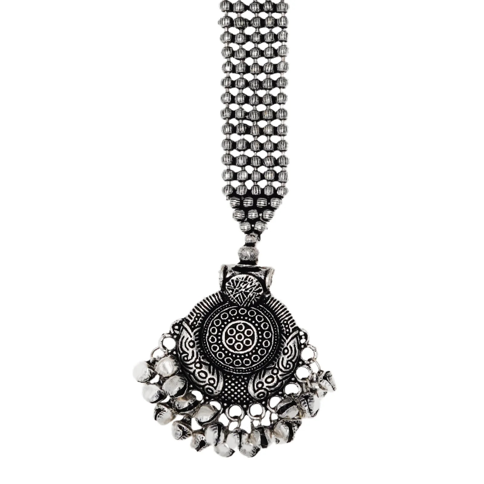 Teejh Safura Silver Oxidised Maang Tika - Image 5