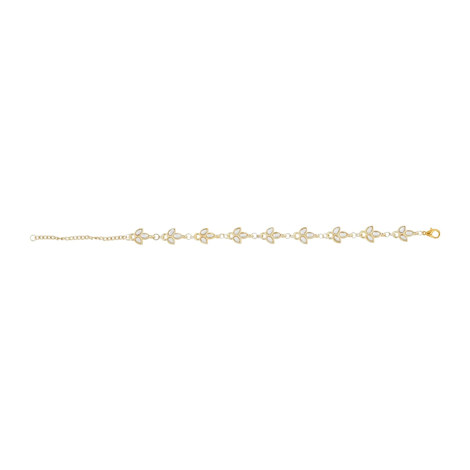 Teejh Sameeraa Pearl and Polki Bracelet - Image 3