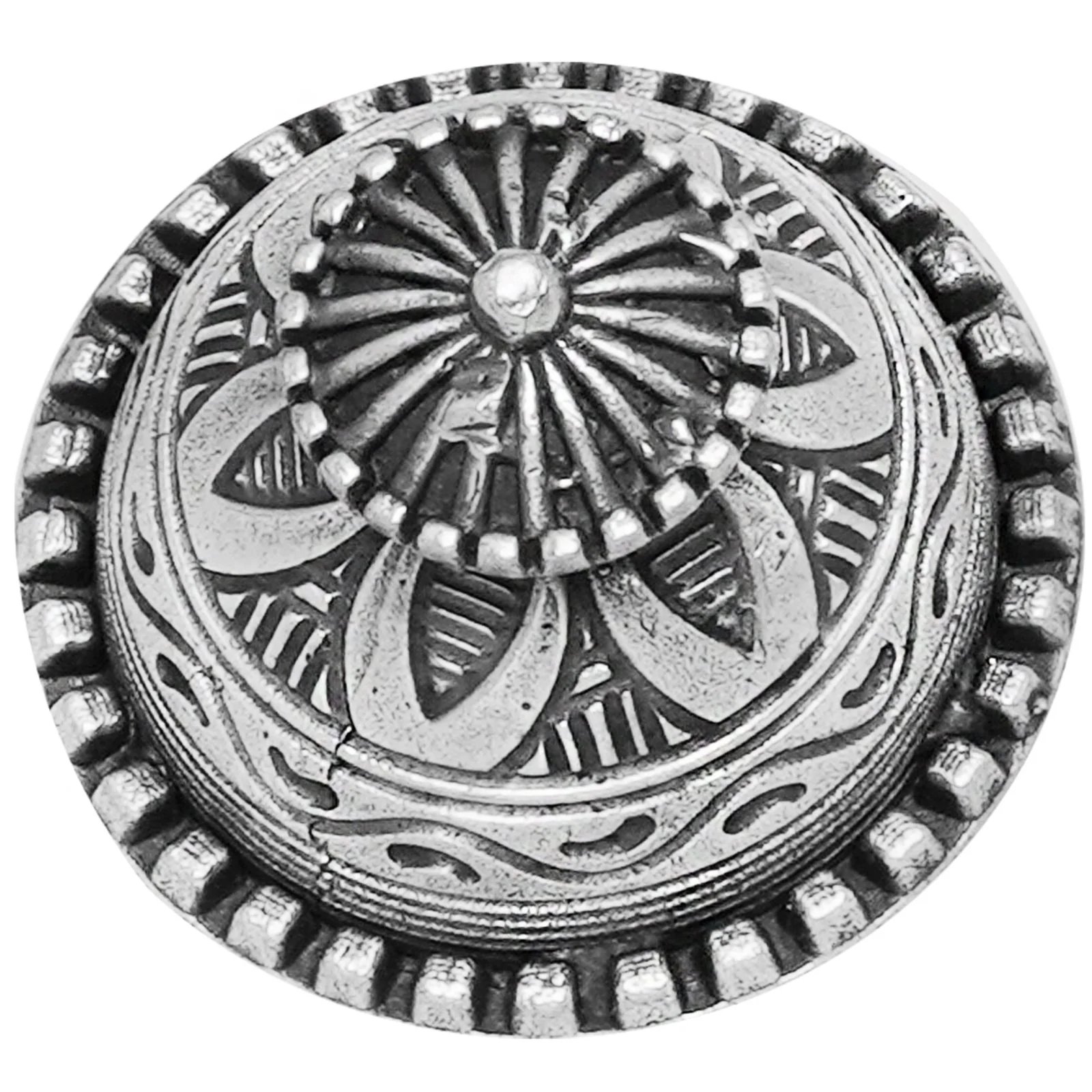 Teejh Sanchi Stupa Silver Oxidised Ring - Image 4