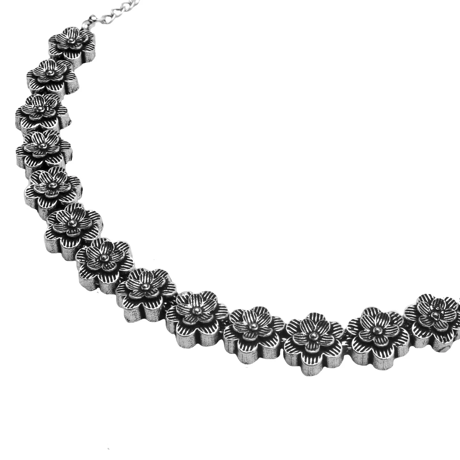 Teejh Shachi Floral Metallic Necklace Set - Image 5