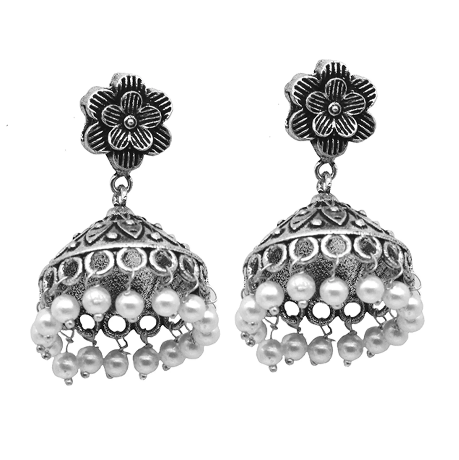 Teejh Shachi Floral Metallic Necklace Set - Image 7