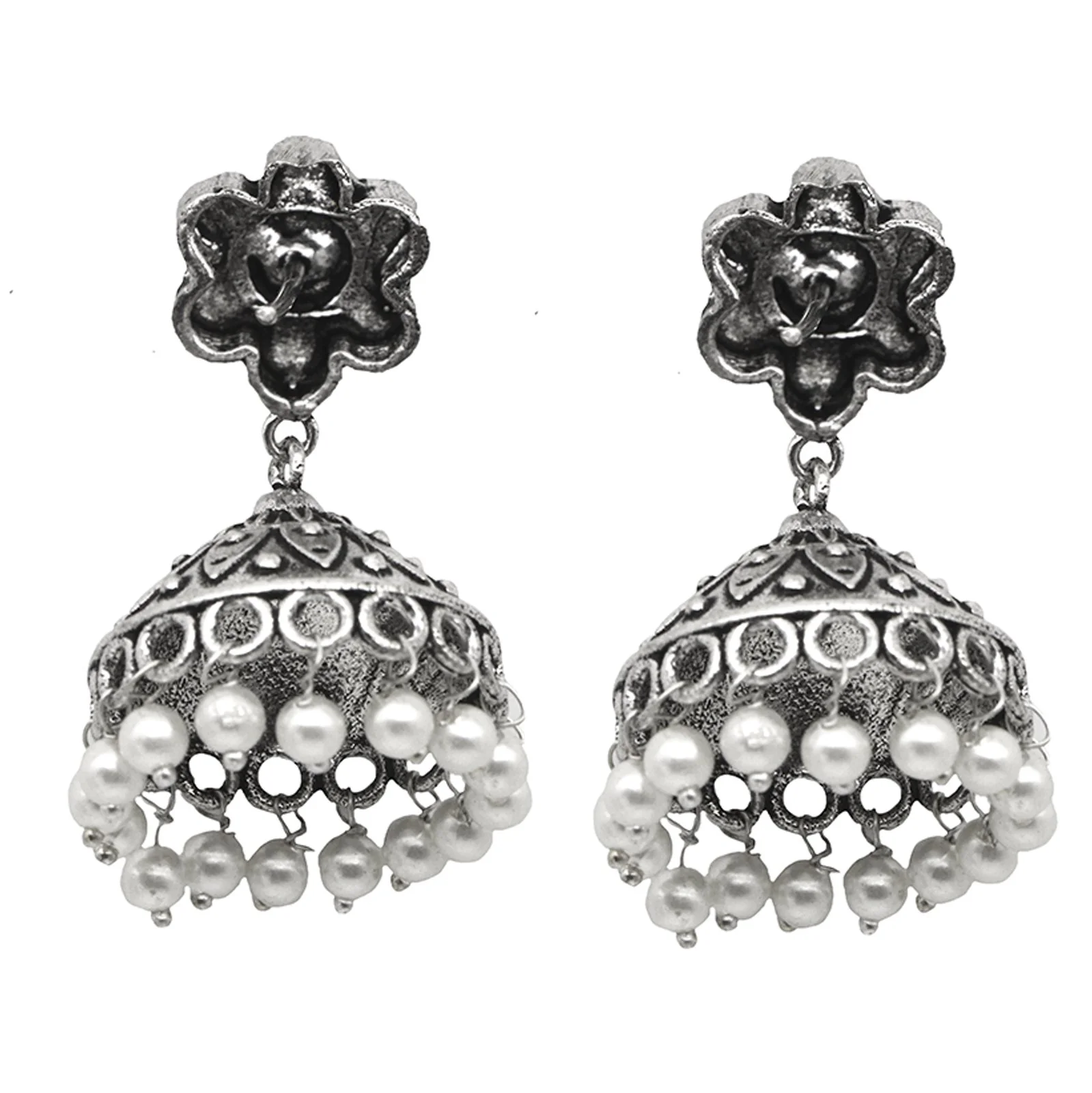 Teejh Shachi Floral Metallic Necklace Set - Image 8