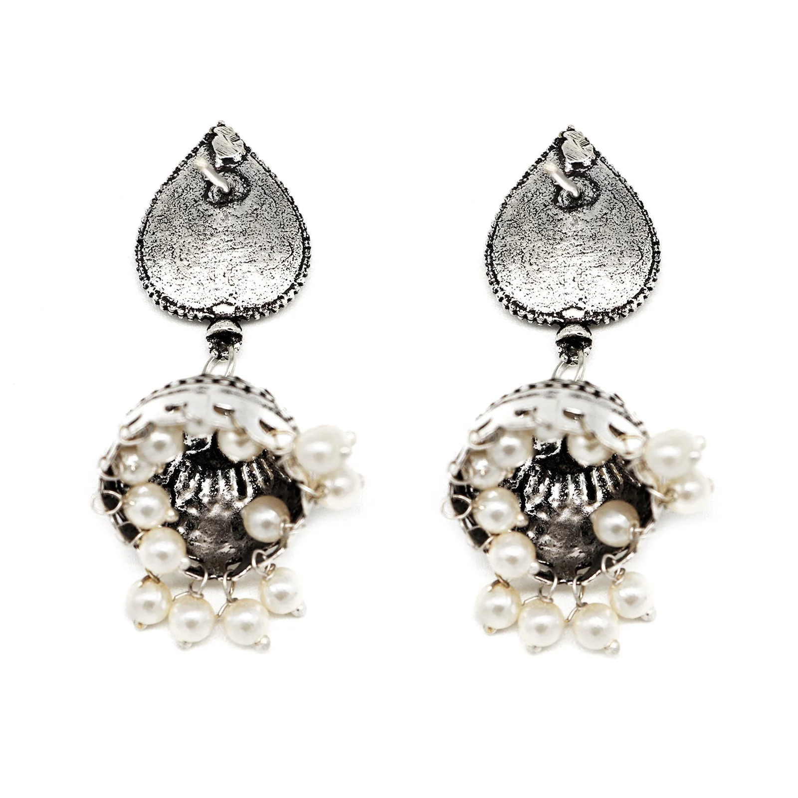 Teejh Shaila Silver Oxidised Multicolored Stone Jewelry Gift Set - Image 4