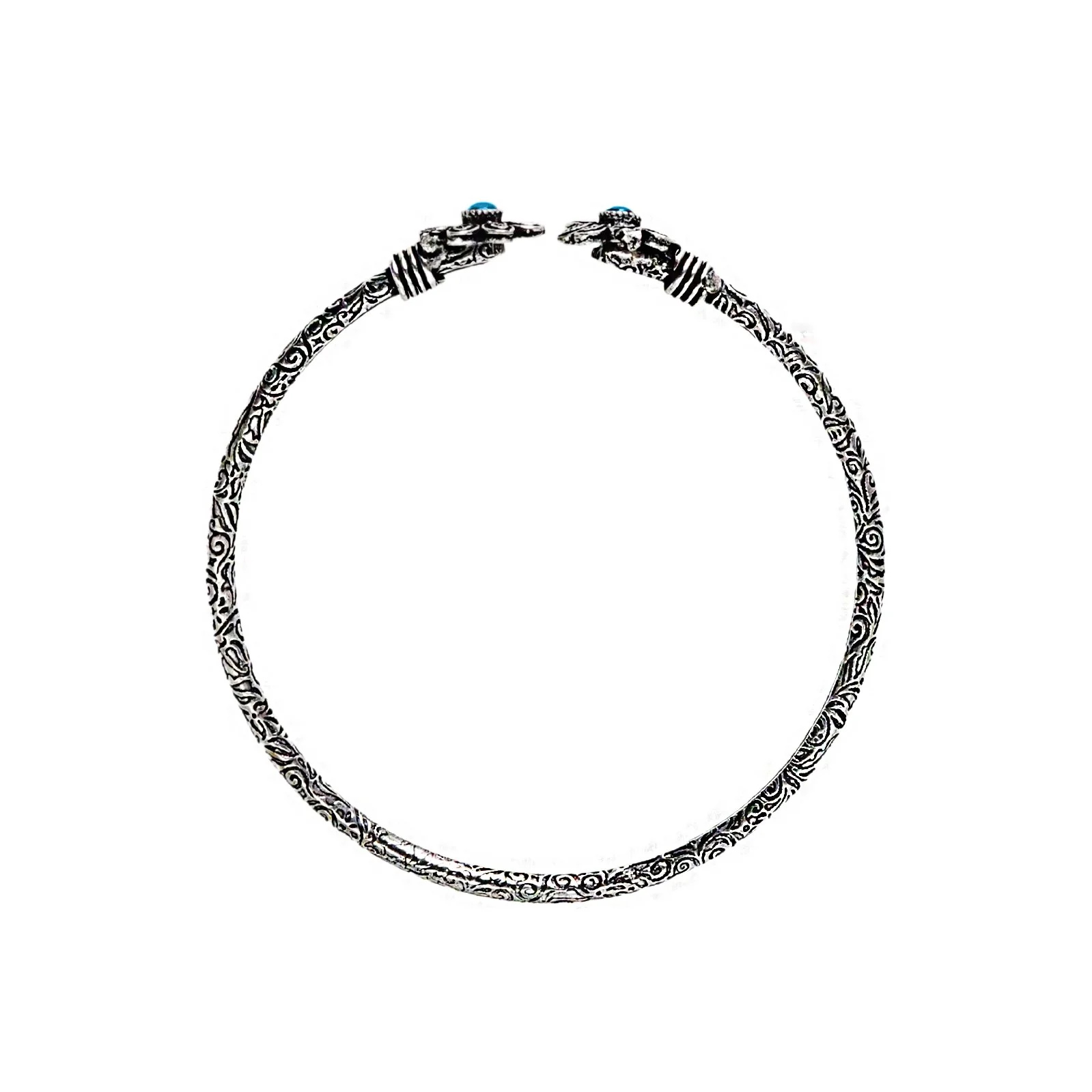 Teejh Shambhavi Silver Oxidised Floral Bracelet - Image 5