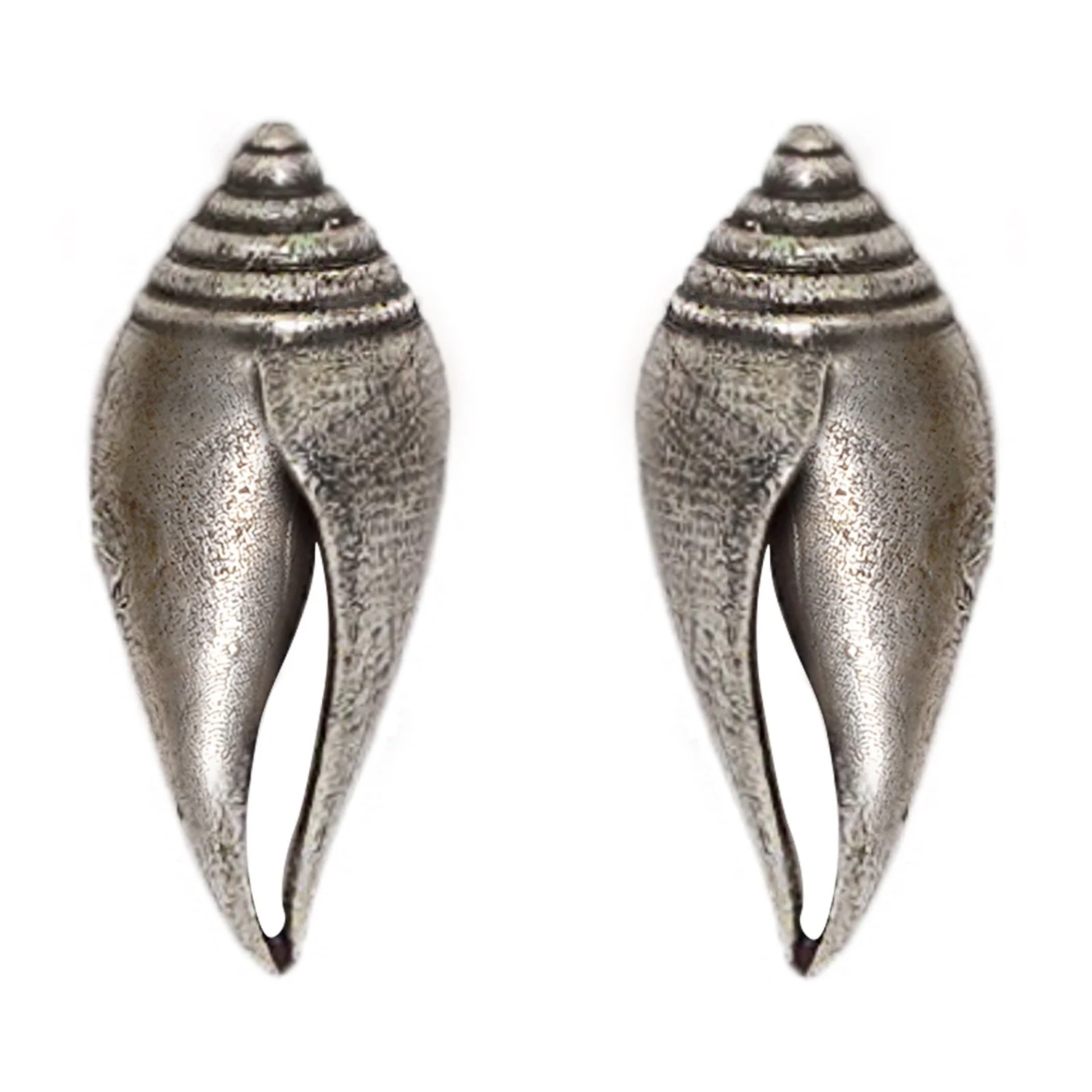 Teejh Shanka Silver Oxidised Earrings - Image 3