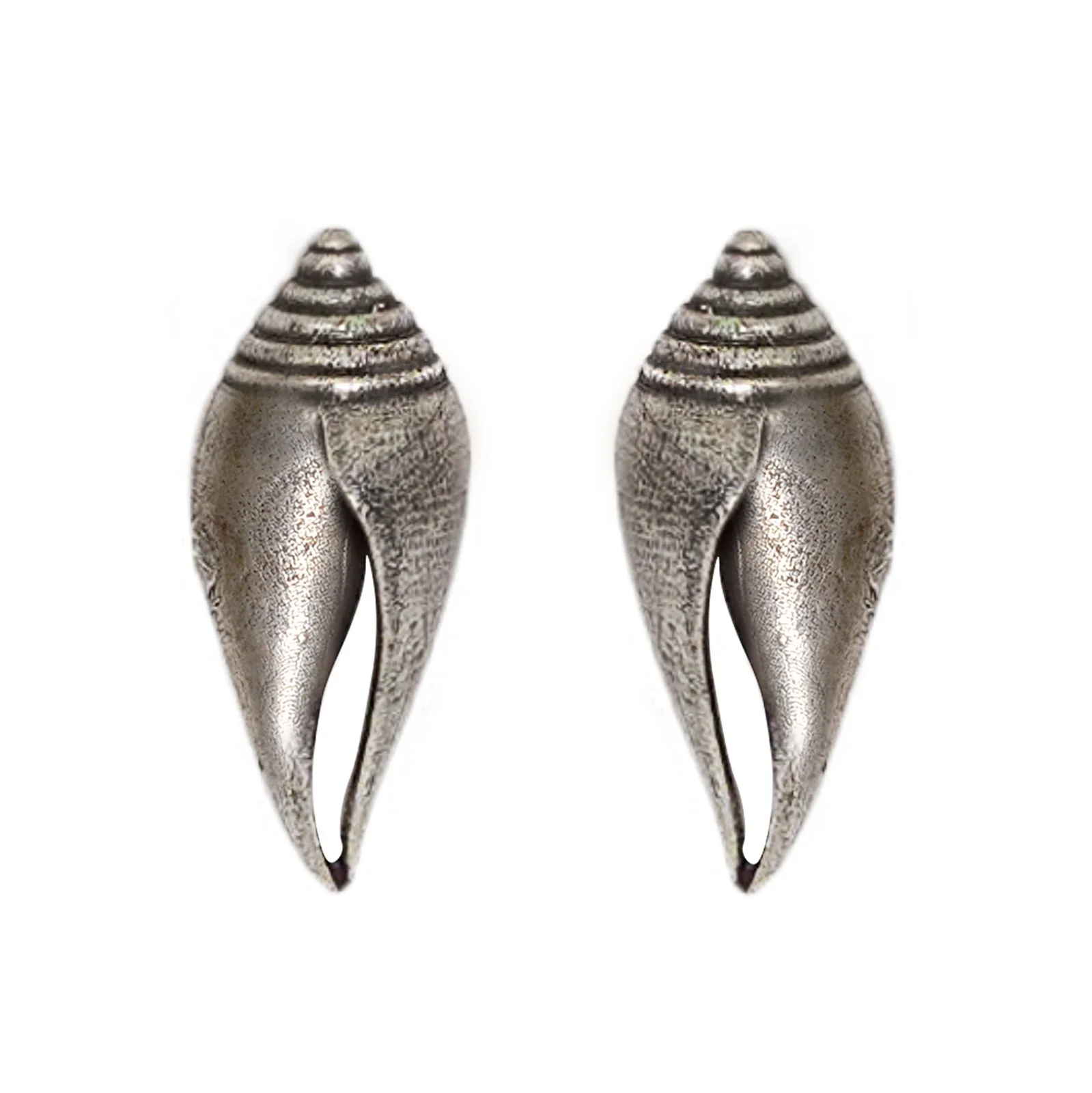 Teejh Shanka Silver Oxidised Earrings - Image 4