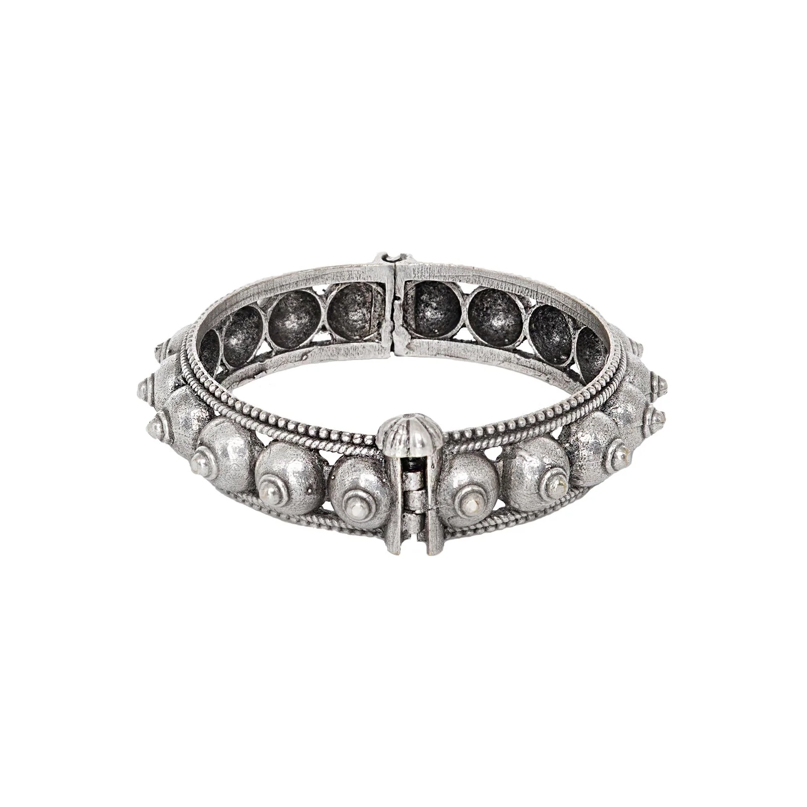 Teejh Sharmila Silver Oxidised Bangle - Image 5