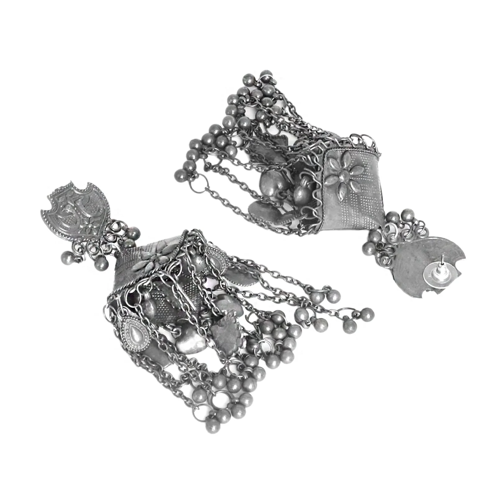 Teejh Sharvya Silver Oxidised Earrings - Image 3