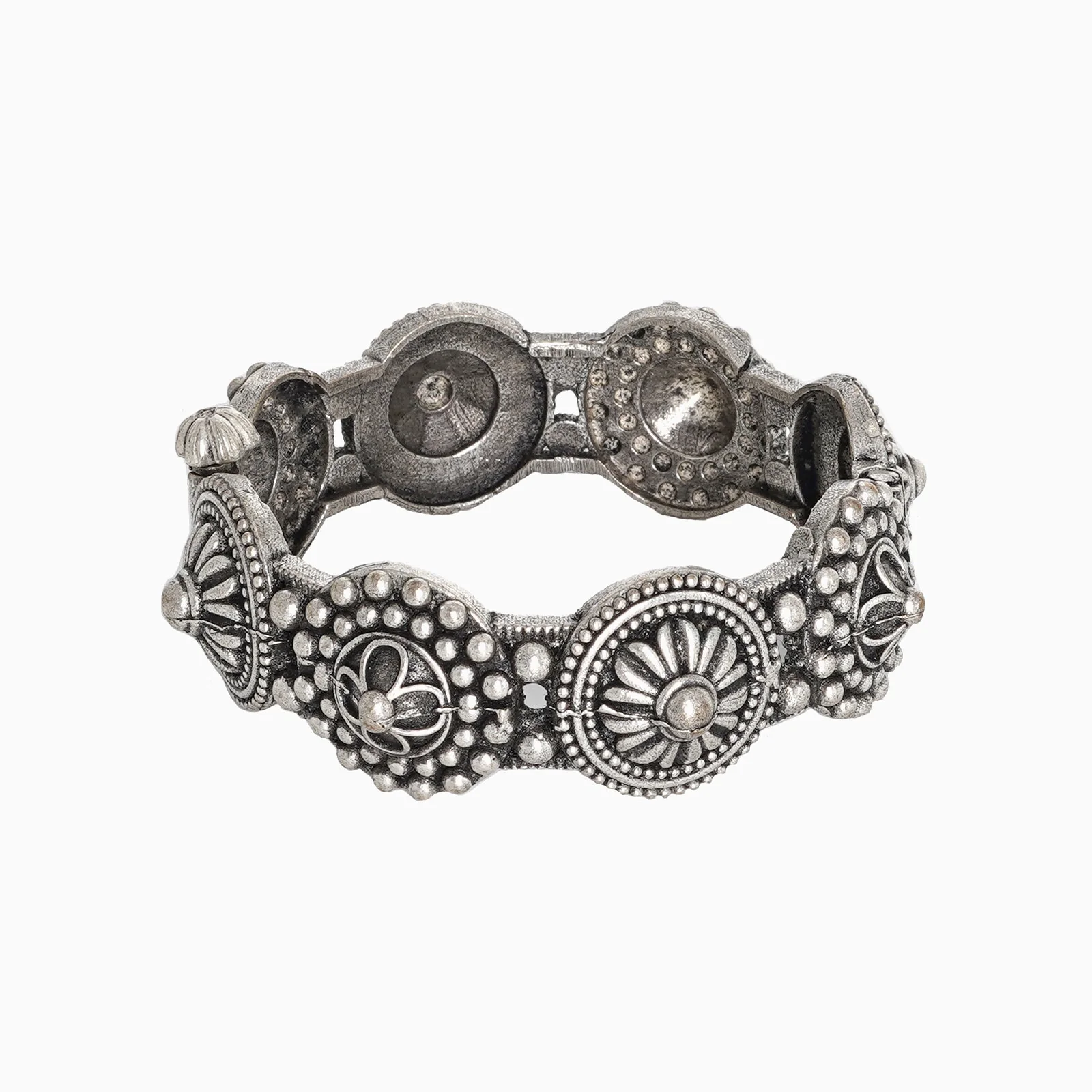 Teejh Sheela Silver Oxidised Bracelet - Image 5