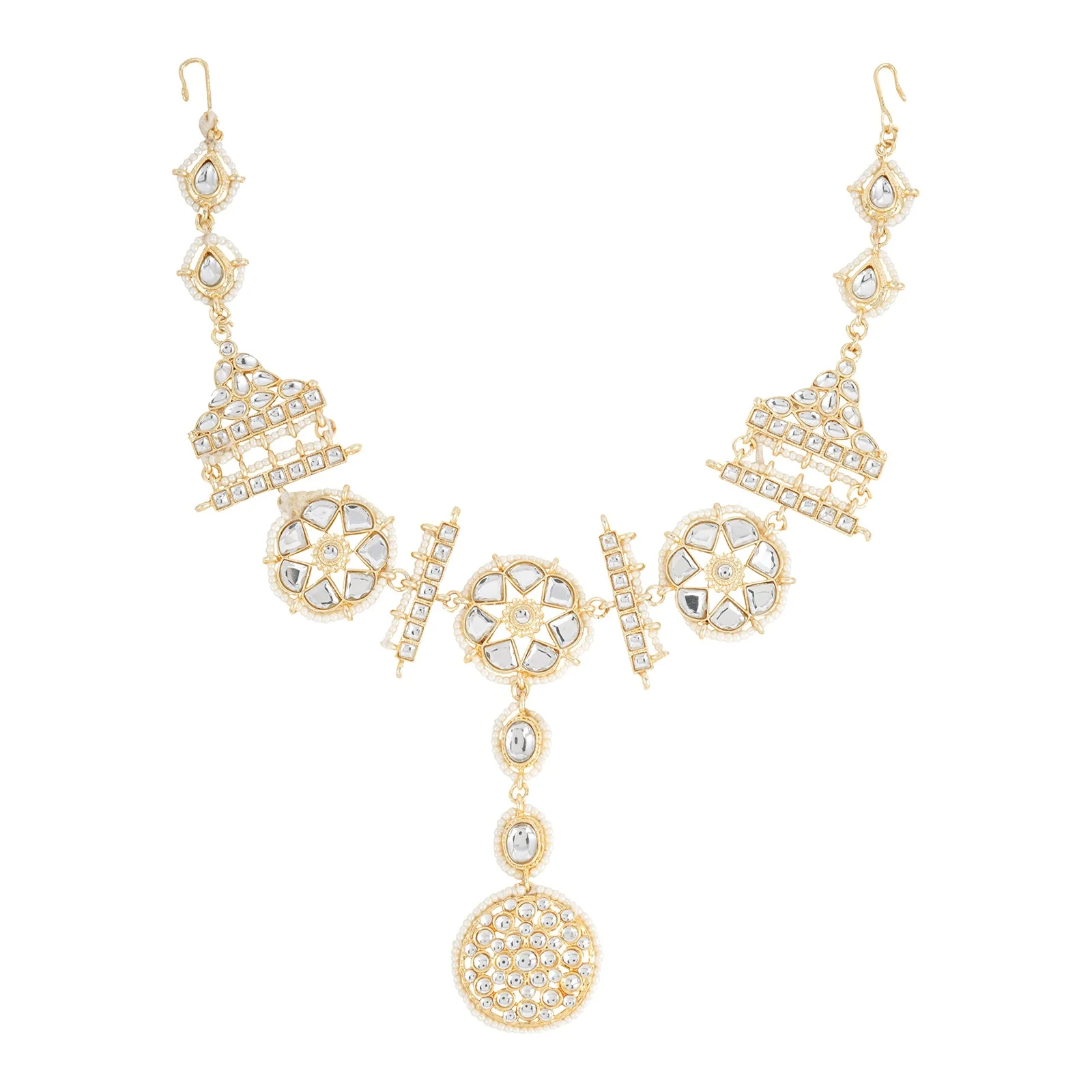 Teejh Shobha Pearl and Polki Matha Patti - Image 3